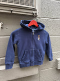 Vintage Polo Ralph Lauren Embroidered Full Zip Hooded Sweatshirt Size YOUTH 4/4T