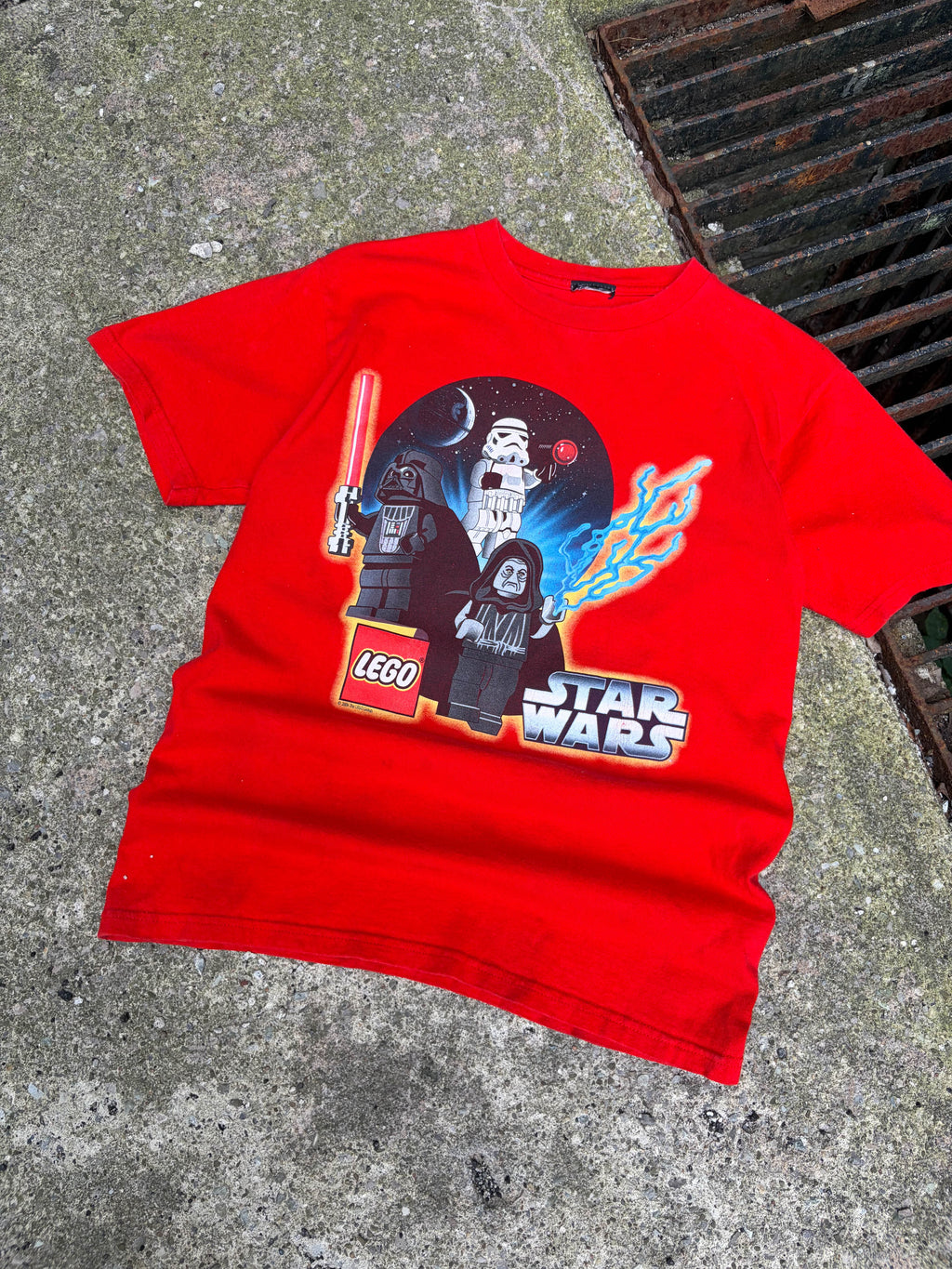 Vintage 2006 Lego Star Wars Video Game Promo T-Shirt Size YOUTH XL