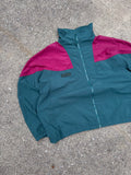 Vintage 90s Womens Columbia Full Zip Windbreaker Jacket Size XL