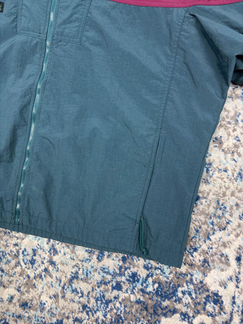 Vintage 90s Womens Columbia Full Zip Windbreaker Jacket Size XL