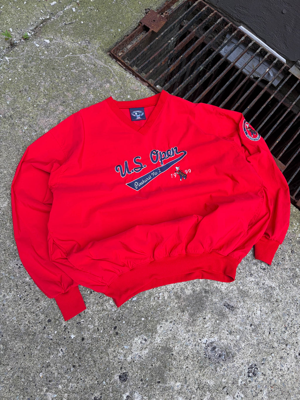 Vintage 1999 US Open Embroidered Tailsweep Windbreaker Jacket Size Large