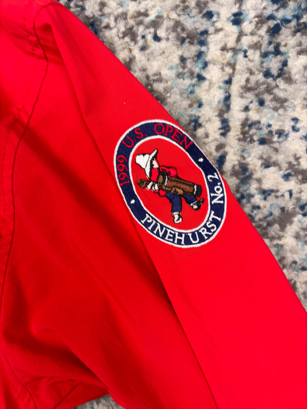Vintage 1999 US Open Embroidered Tailsweep Windbreaker Jacket Size Large