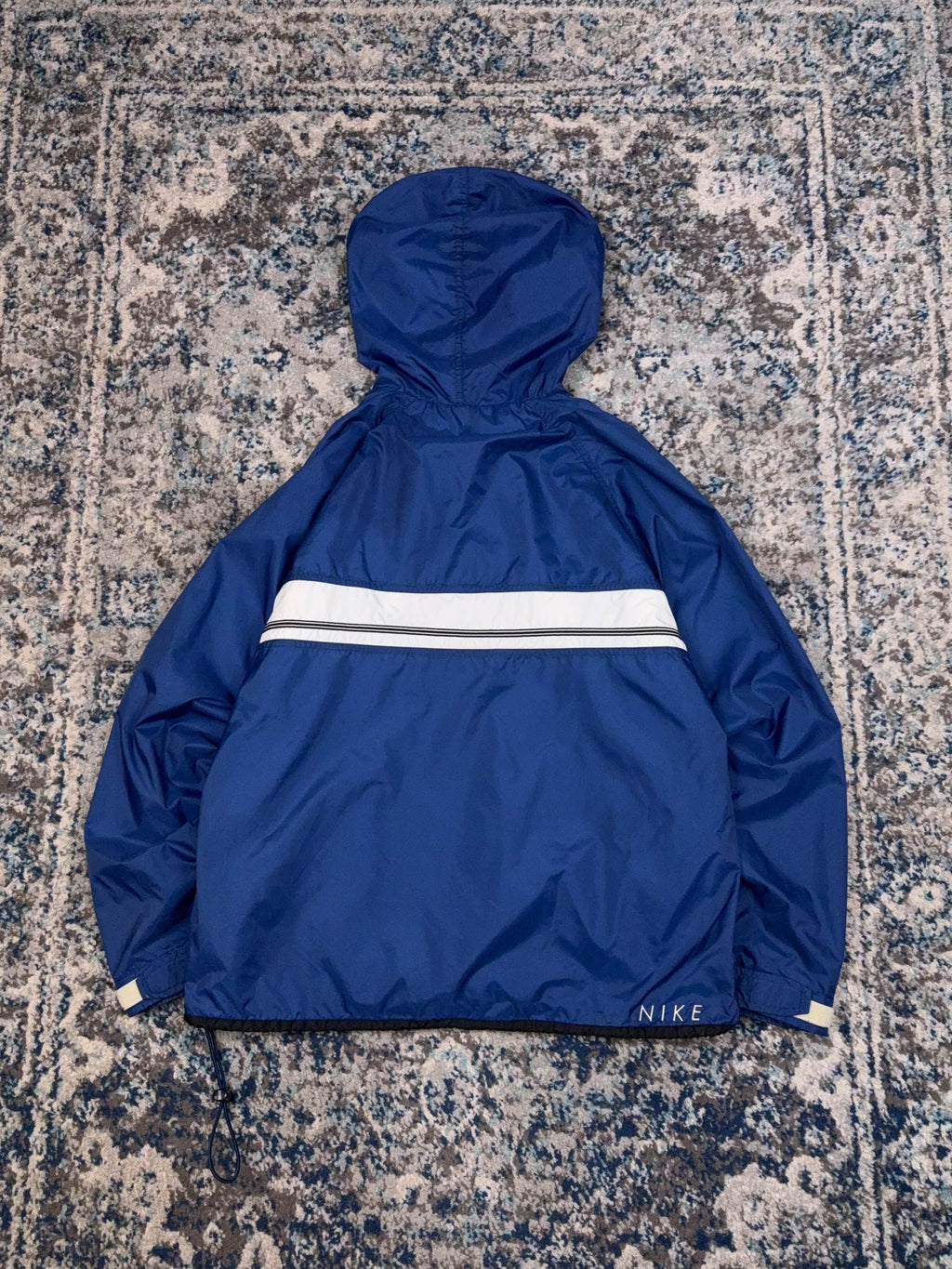 Vintage Nike Embroidered Mini Swoosh Anorak Jacket Size YOUTH Large