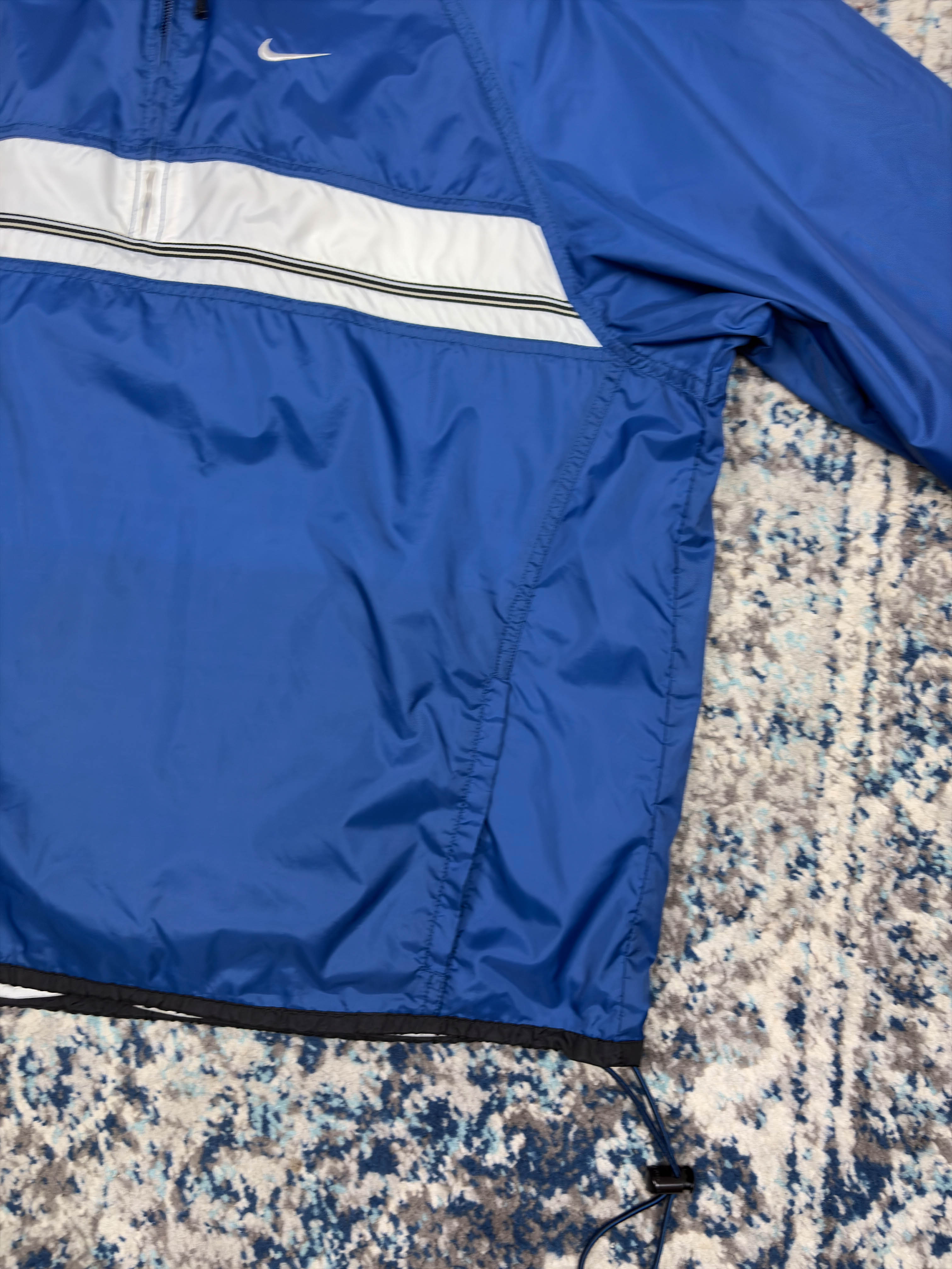 Vintage Nike Embroidered Mini Swoosh Anorak Jacket Size YOUTH Large