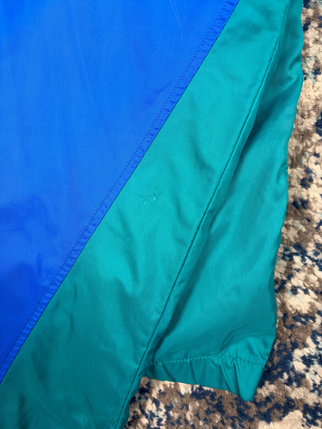 Vintage 90s Nike Embroidered Swoosh Spellout Windbreaker Jacket Size Large