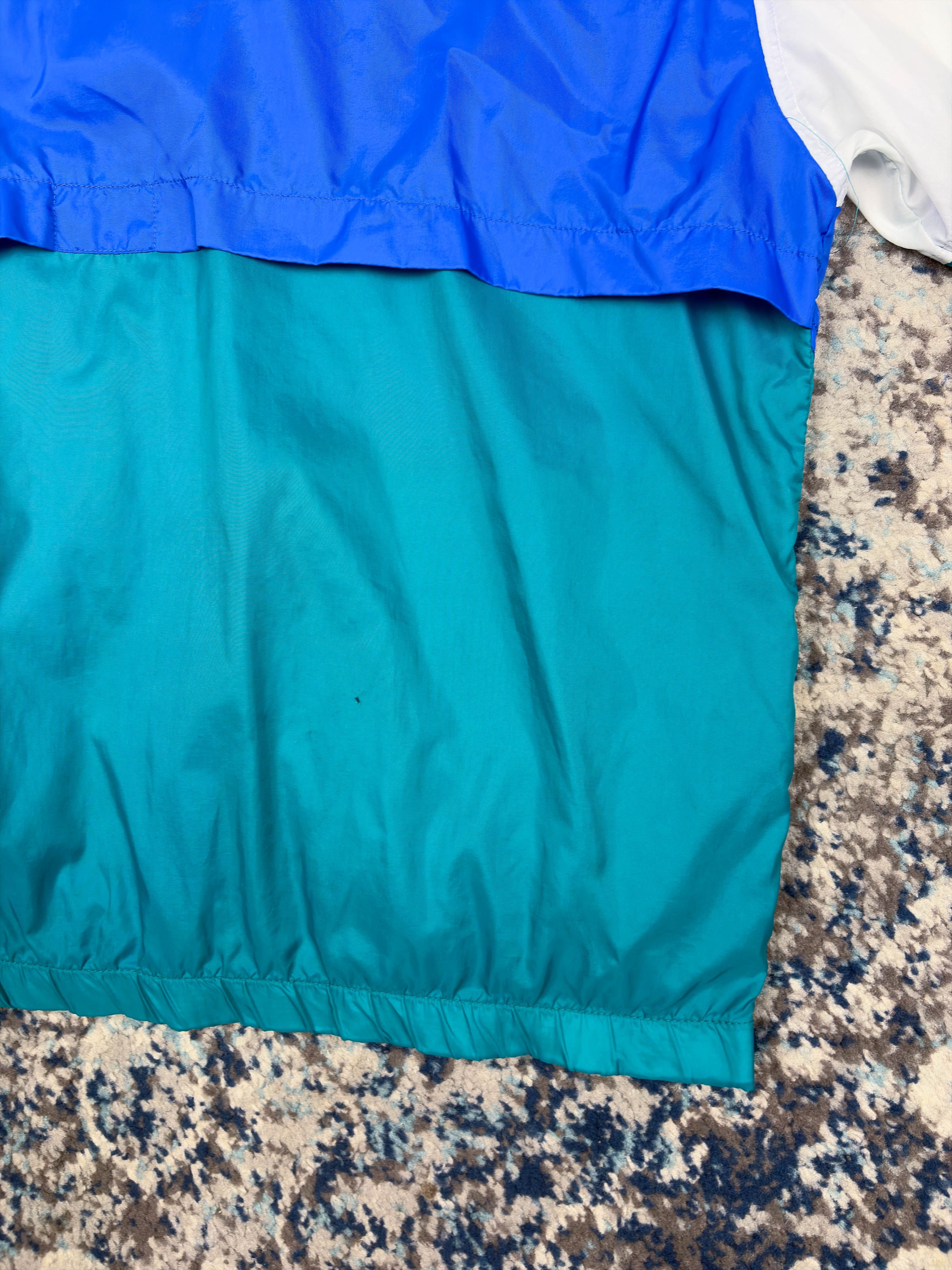 Vintage 90s Nike Embroidered Swoosh Spellout Windbreaker Jacket Size Large