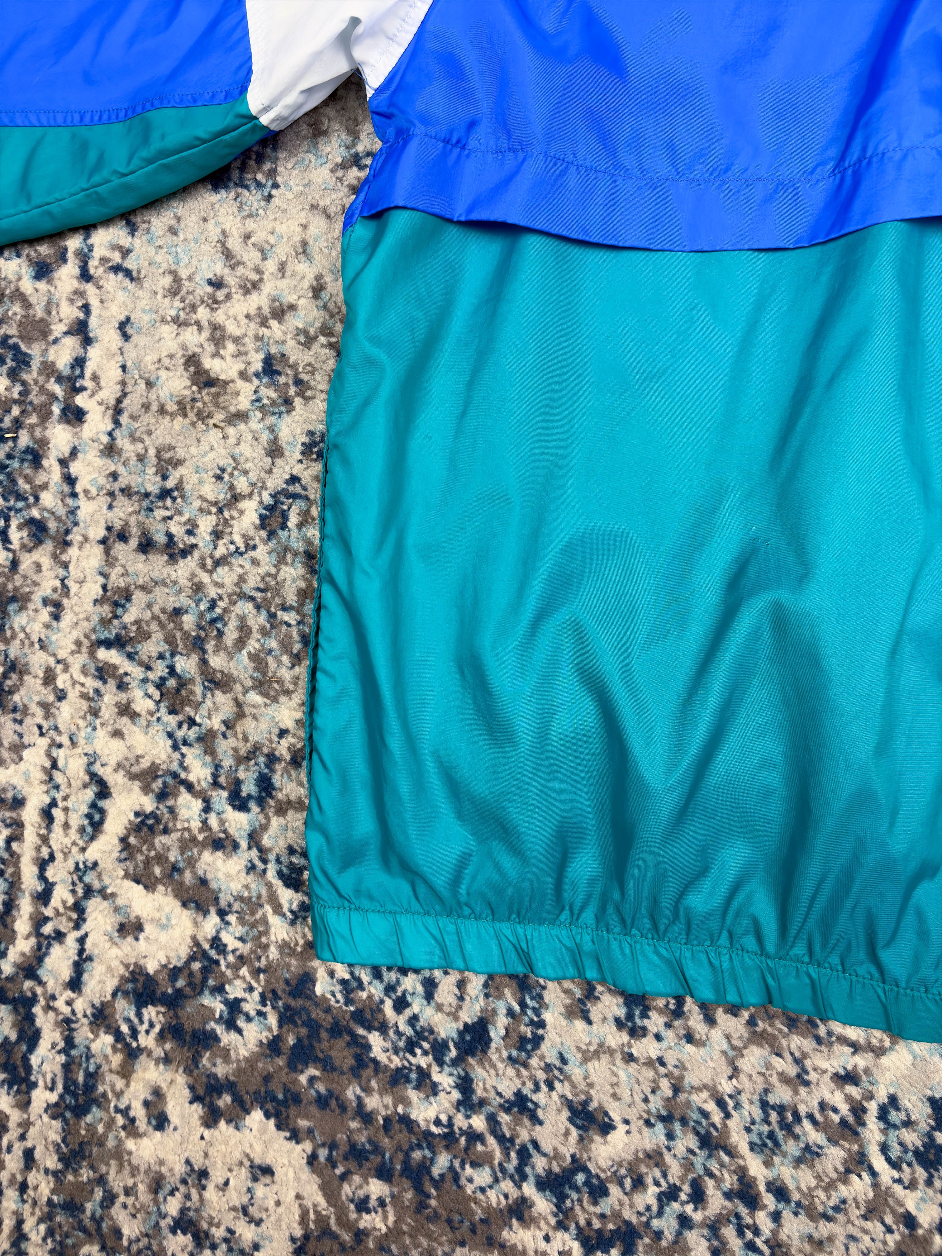 Vintage 90s Nike Embroidered Swoosh Spellout Windbreaker Jacket Size Large