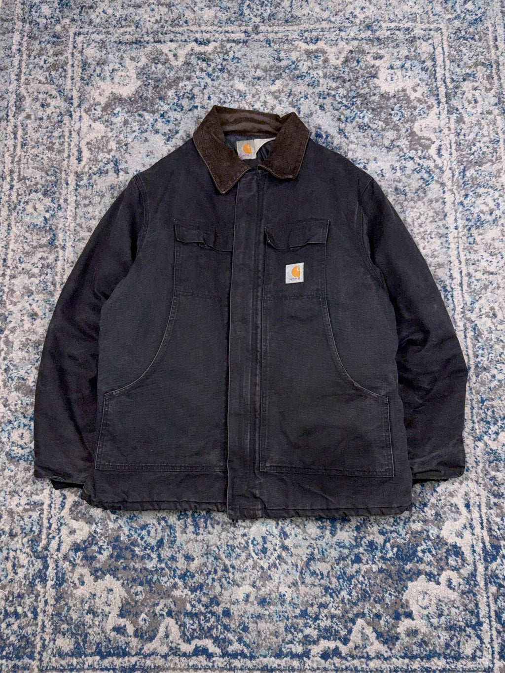 Vintage Carhartt Quilted Lined Canvas Workwear Arctic Jacket Size XL