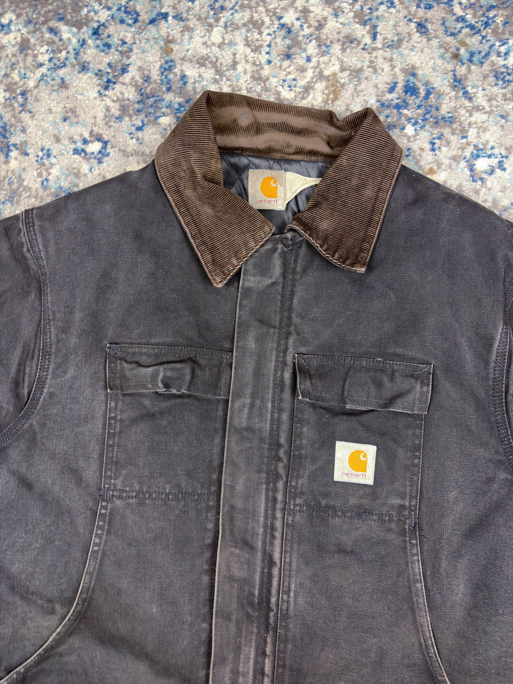 Vintage Carhartt Quilted Lined Canvas Workwear Arctic Jacket Size XL