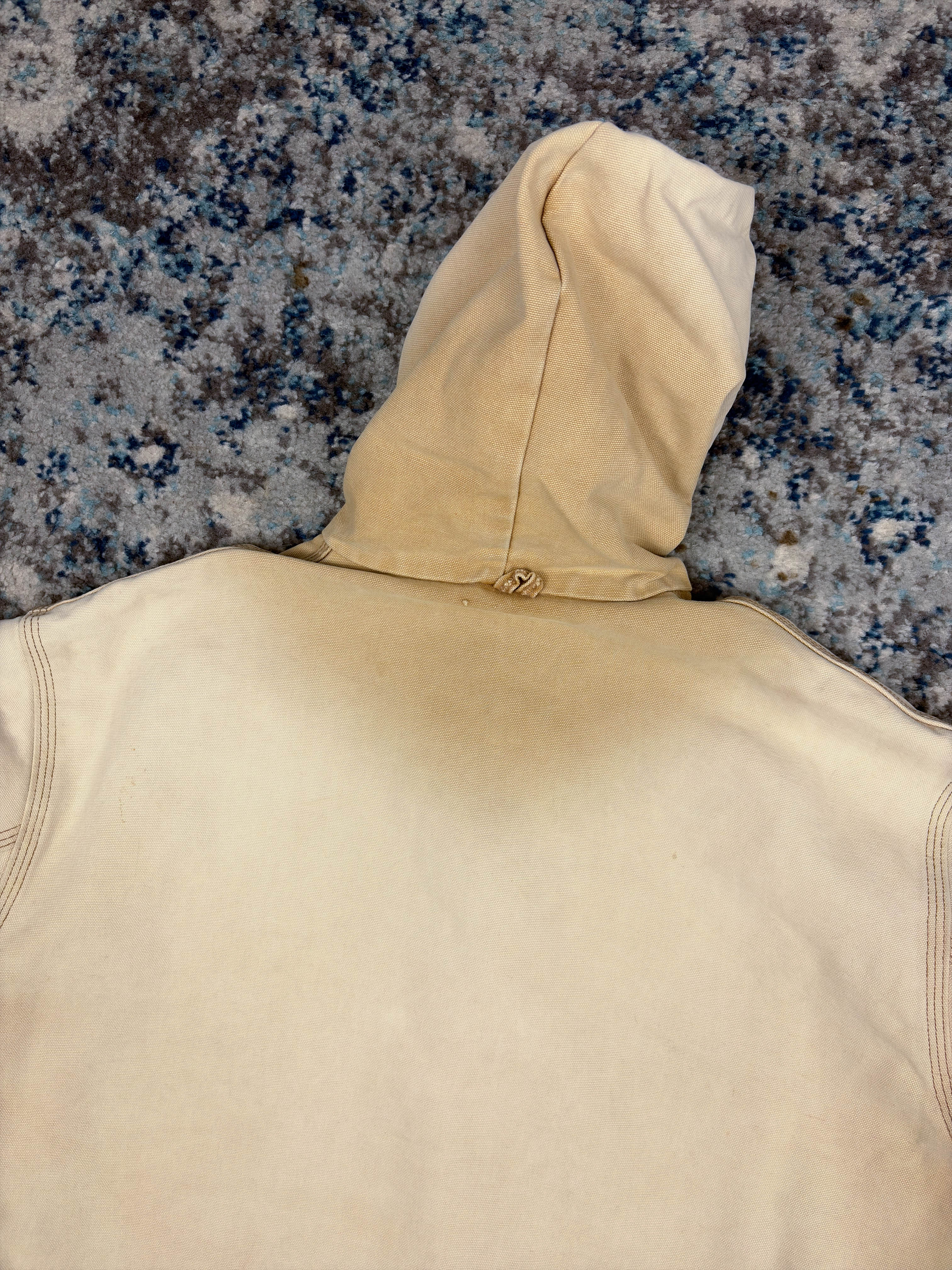 Vintage Carhartt Thermal Lined Workwear Hooded Active Jacket Size LT
