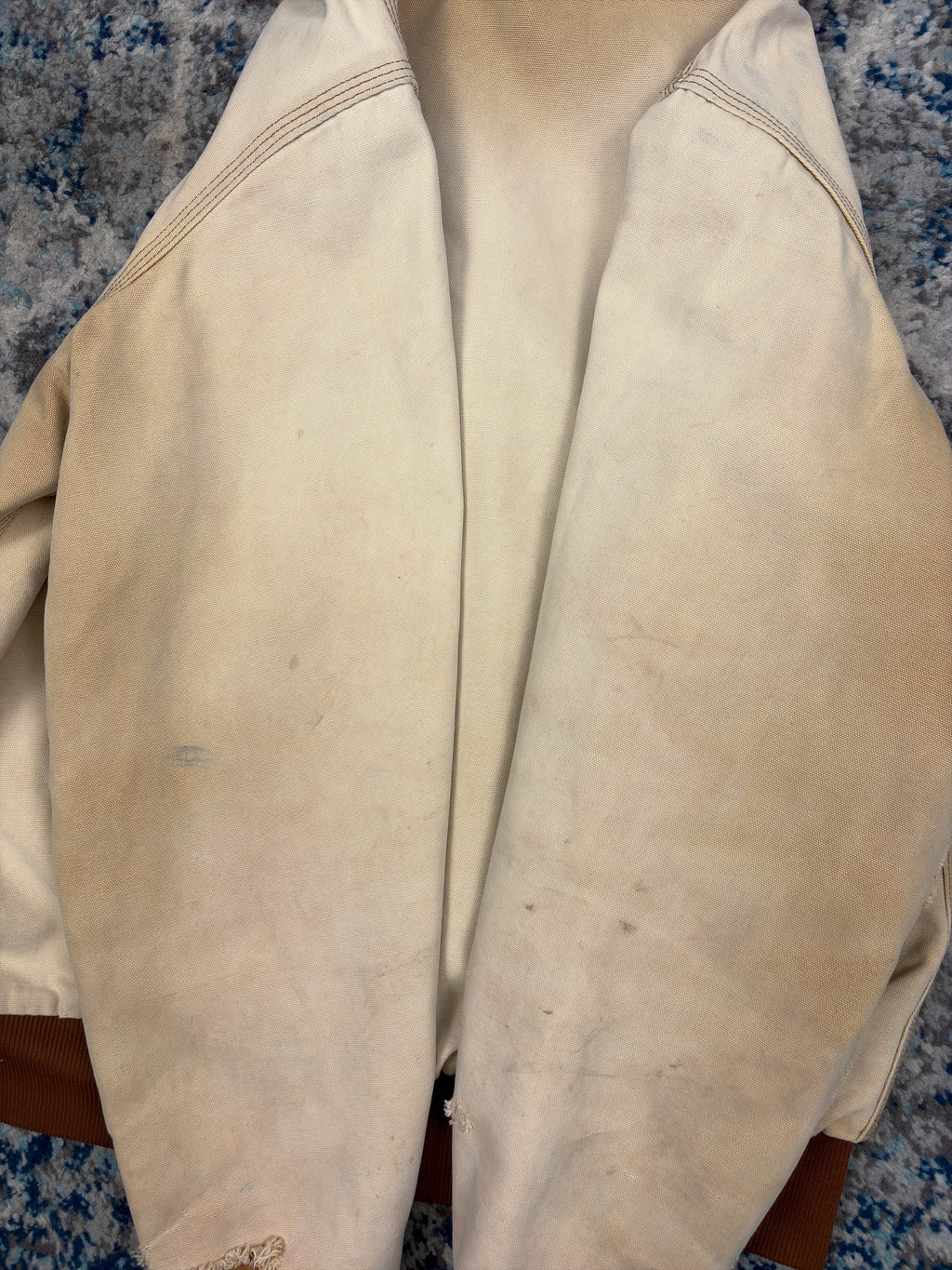Vintage Carhartt Thermal Lined Workwear Hooded Active Jacket Size LT