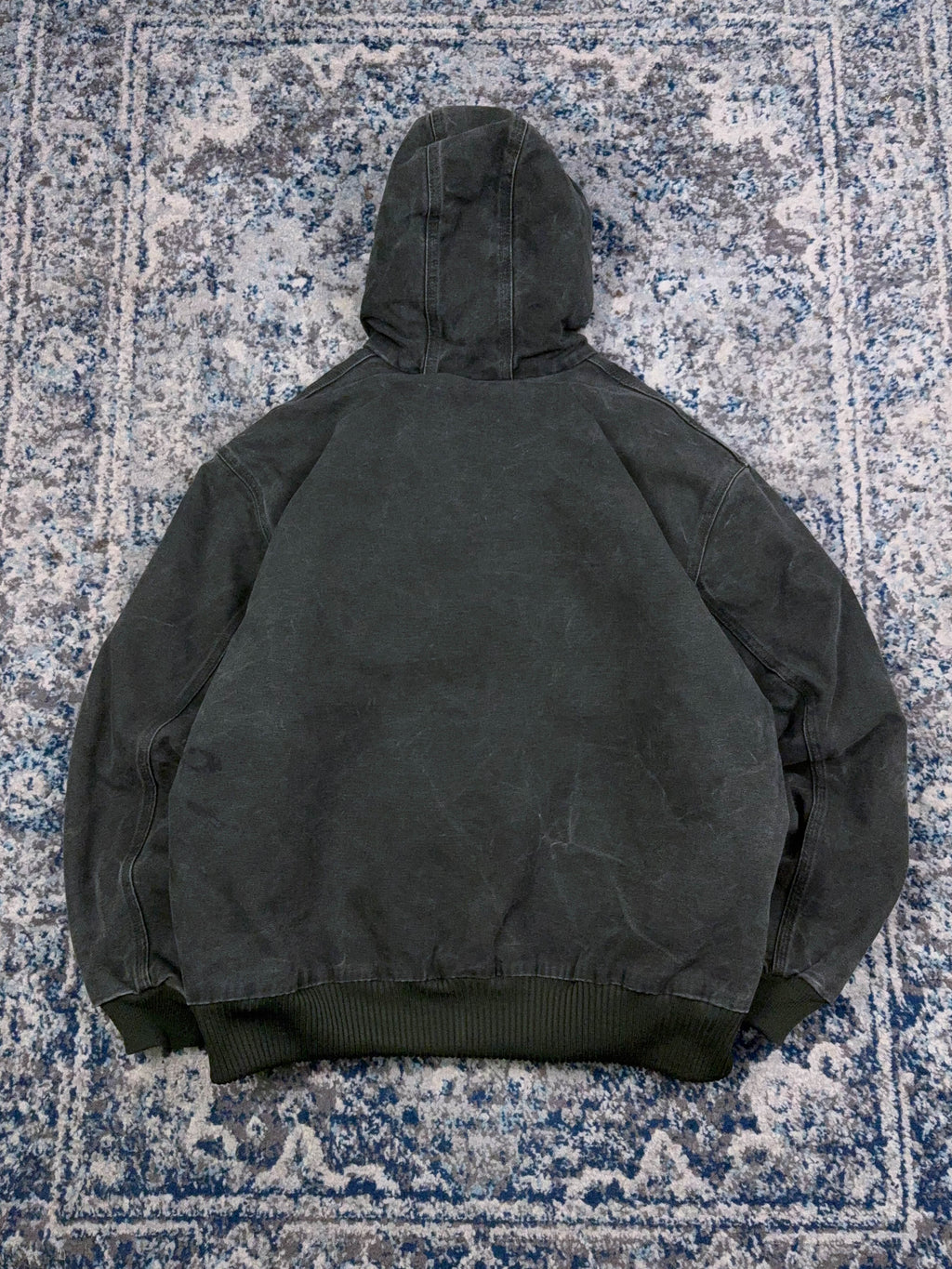 Vintage Carhartt Insulated Workwear Hooded Active Jacket J130 MOS Size 2XL