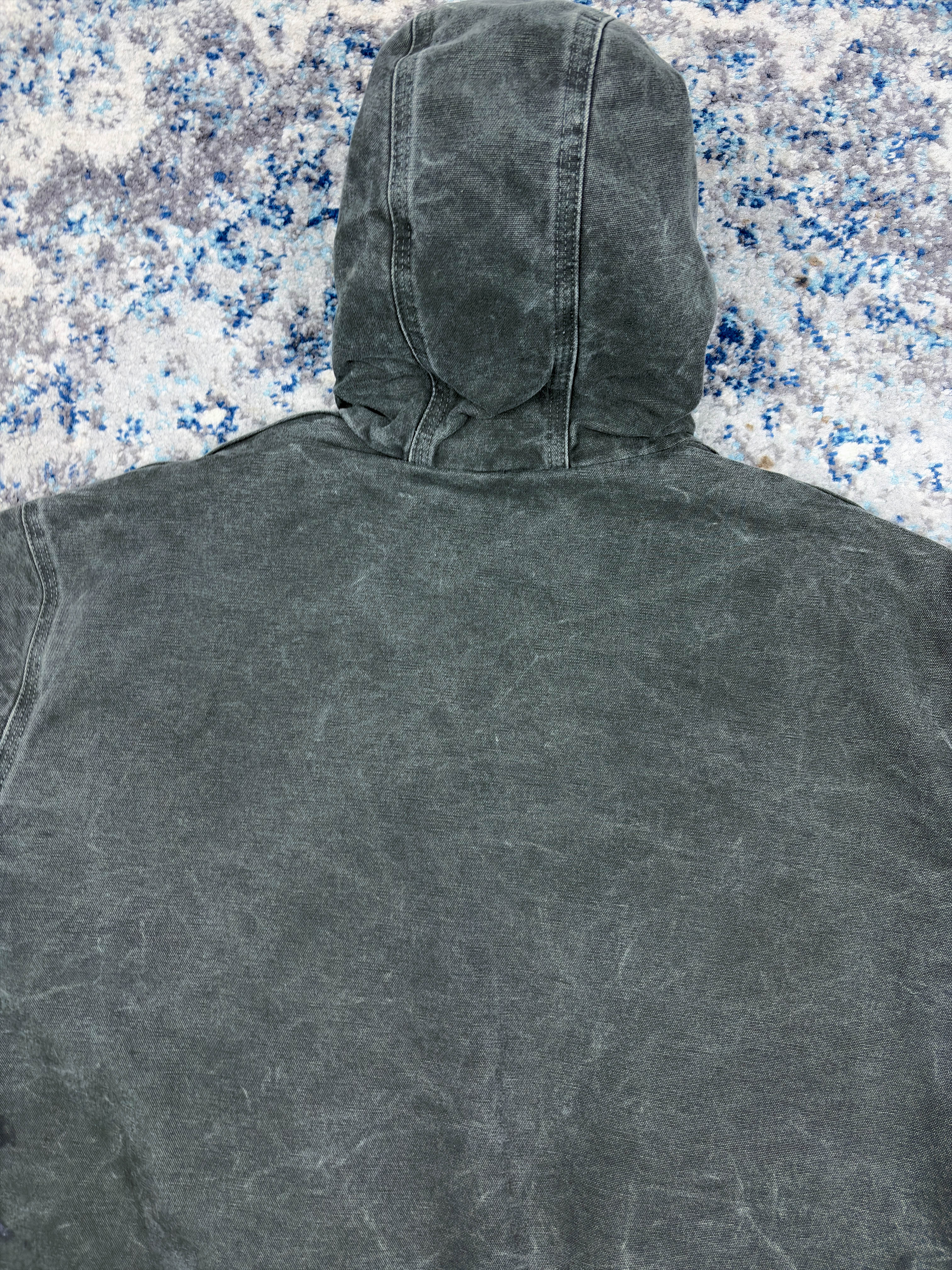 Vintage Carhartt Insulated Workwear Hooded Active Jacket J130 MOS Size 2XL