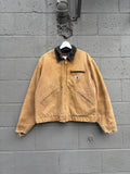 Vintage Carhartt Blanket Lined Detroit Workwear Jacket J97 BRN Size Large