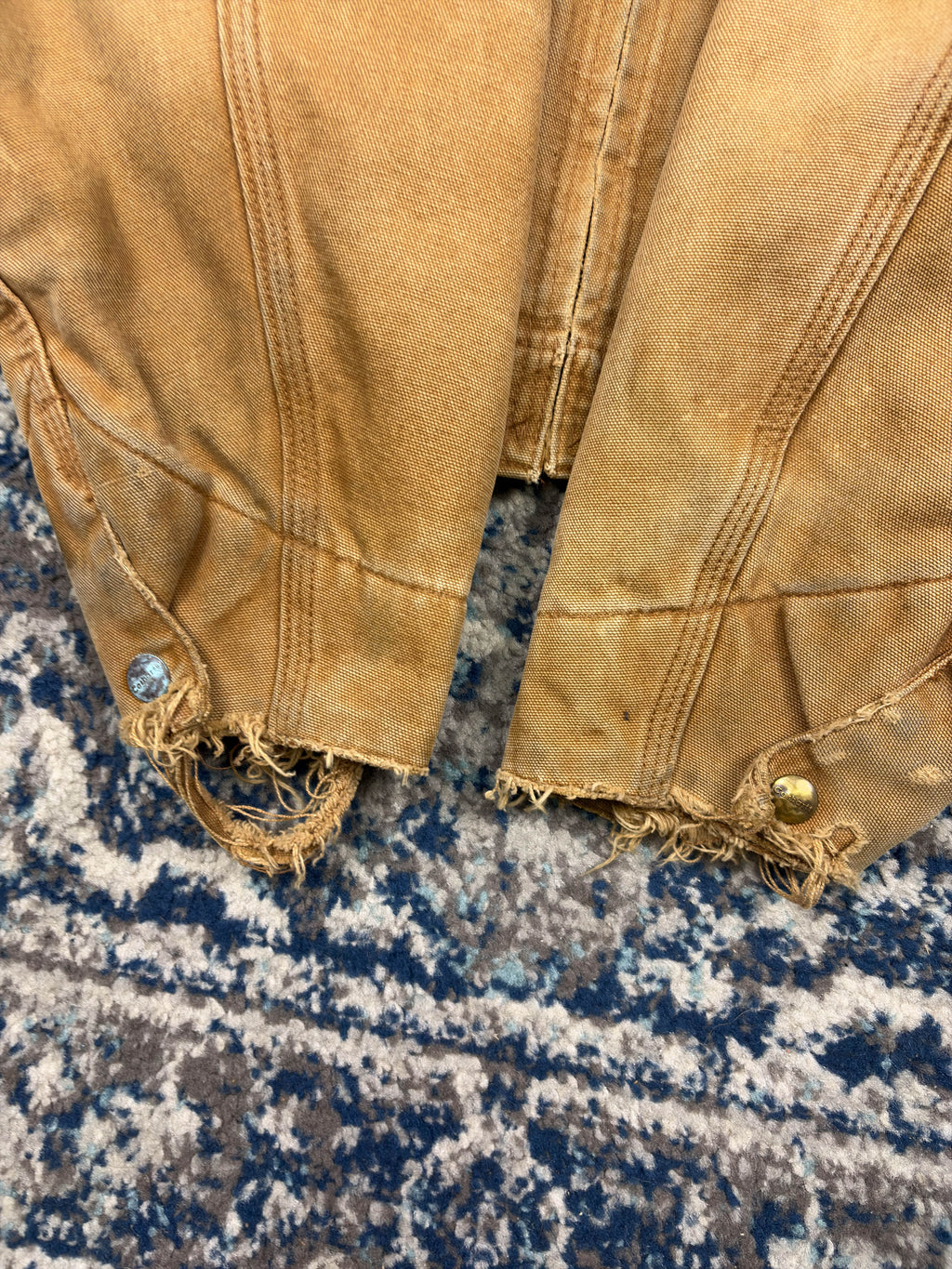 Vintage Carhartt Blanket Lined Detroit Workwear Jacket J97 BRN Size Large