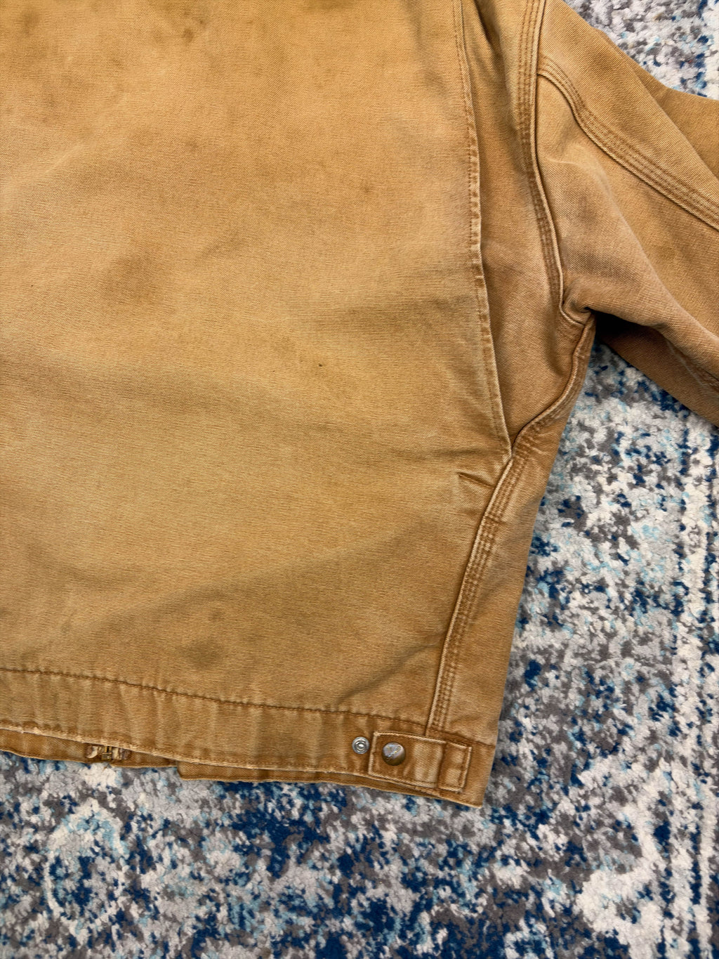 Vintage Carhartt Blanket Lined Detroit Workwear Jacket J97 BRN Size Large