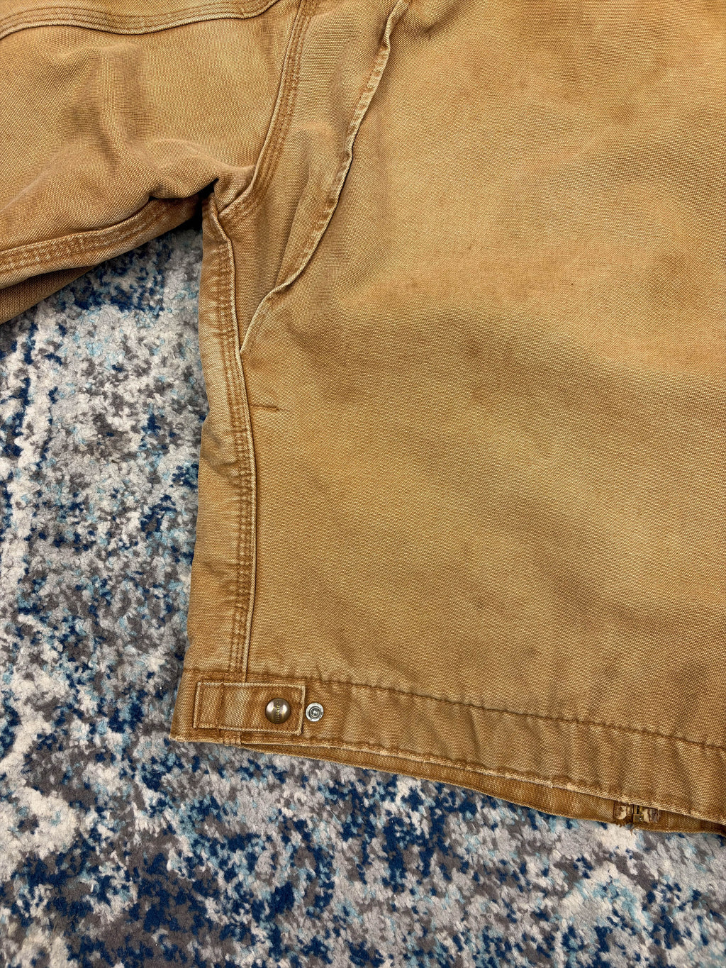 Vintage Carhartt Blanket Lined Detroit Workwear Jacket J97 BRN Size Large