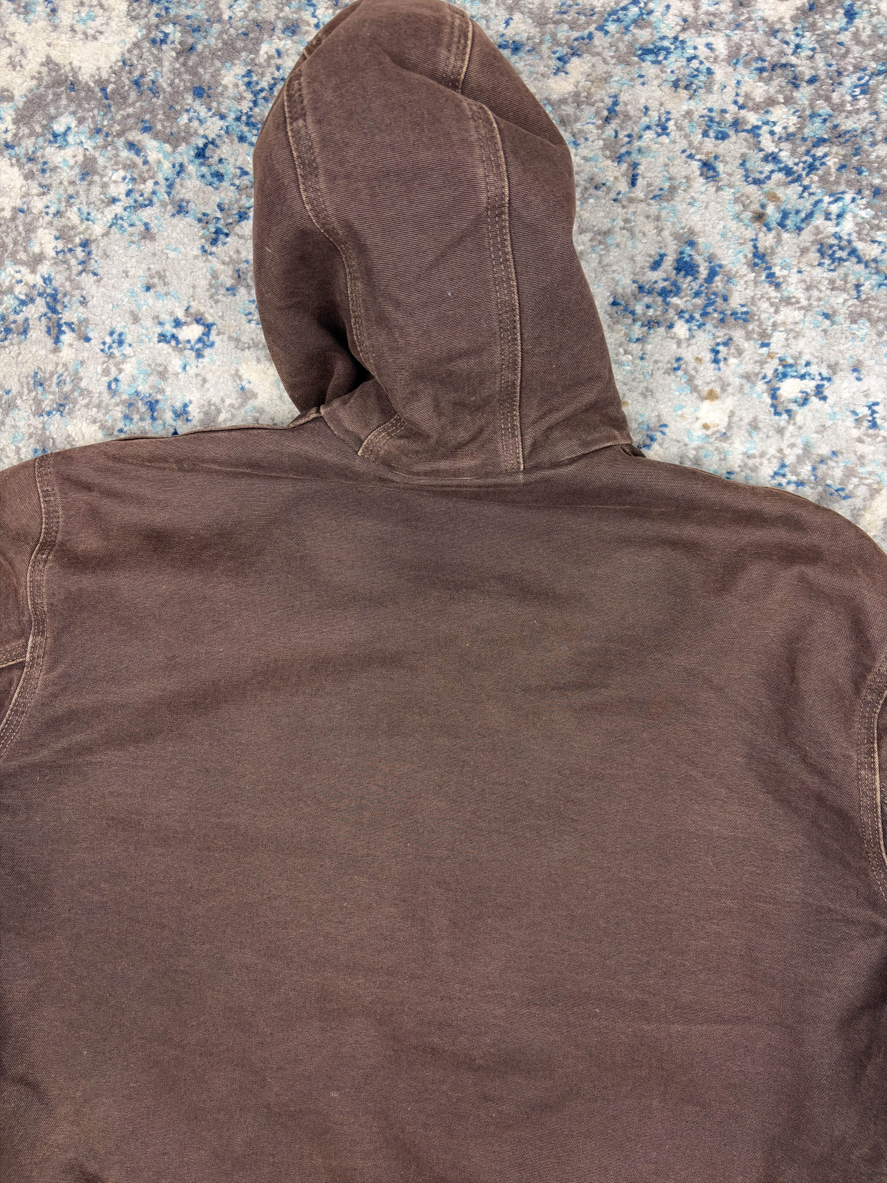 Vintage Carhartt Insulated Workwear Hooded Active Jacket J130 DKB Size XL