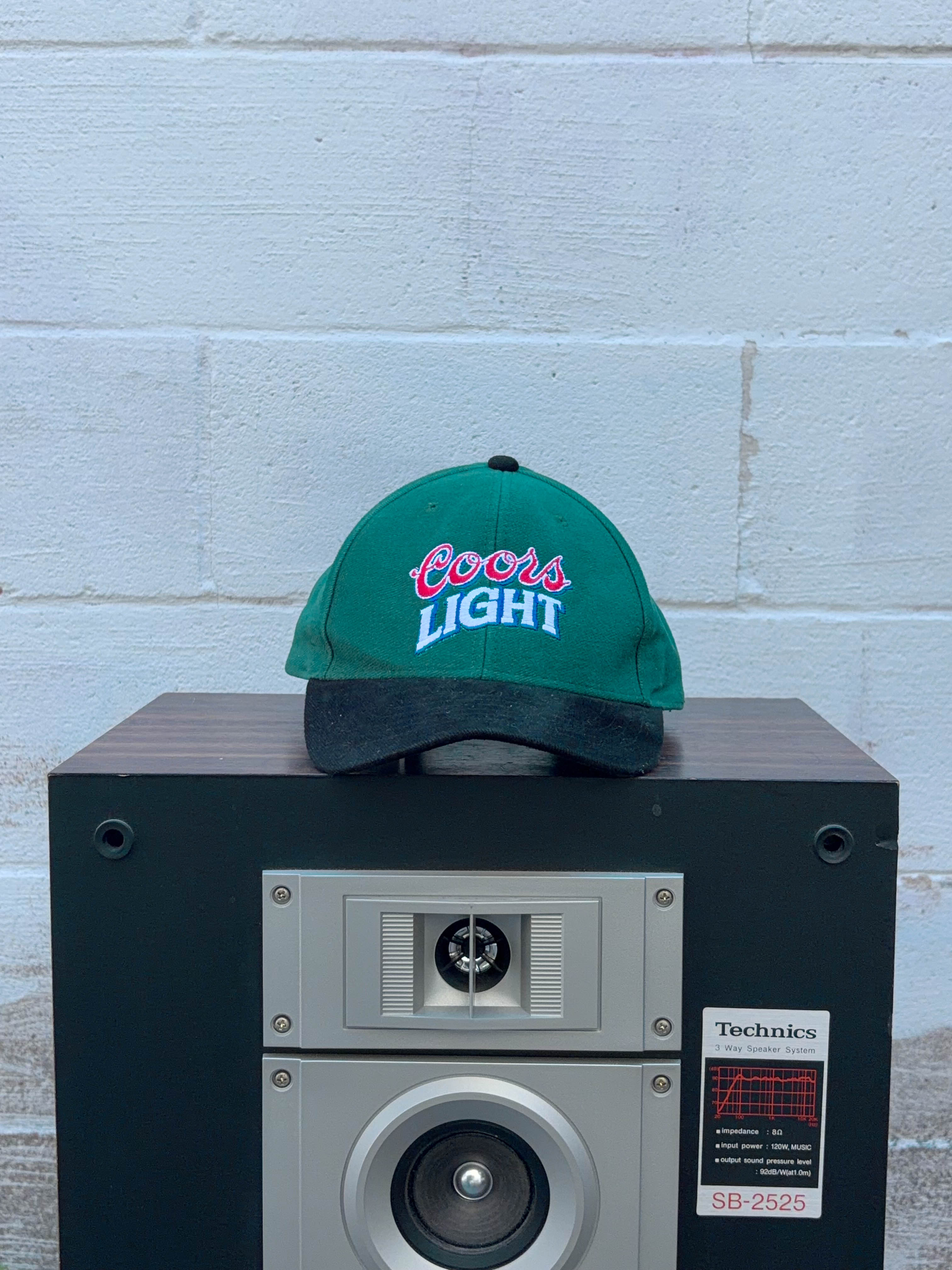 Vintage Coors Light Embroidered Logo Beer Promo Snapback Hat OSFA