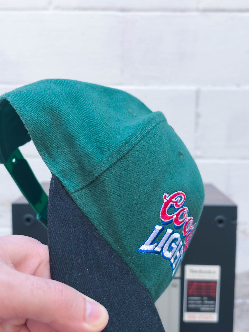 Vintage Coors Light Embroidered Logo Beer Promo Snapback Hat OSFA