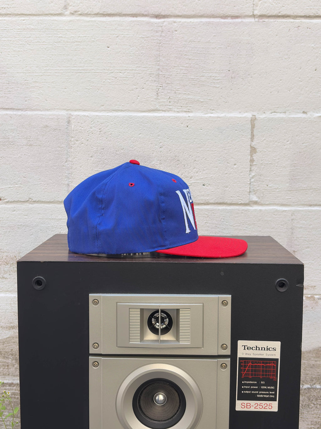 Vintage New York Giants NFL Embroidered Spellout Snapback Hat OSFA