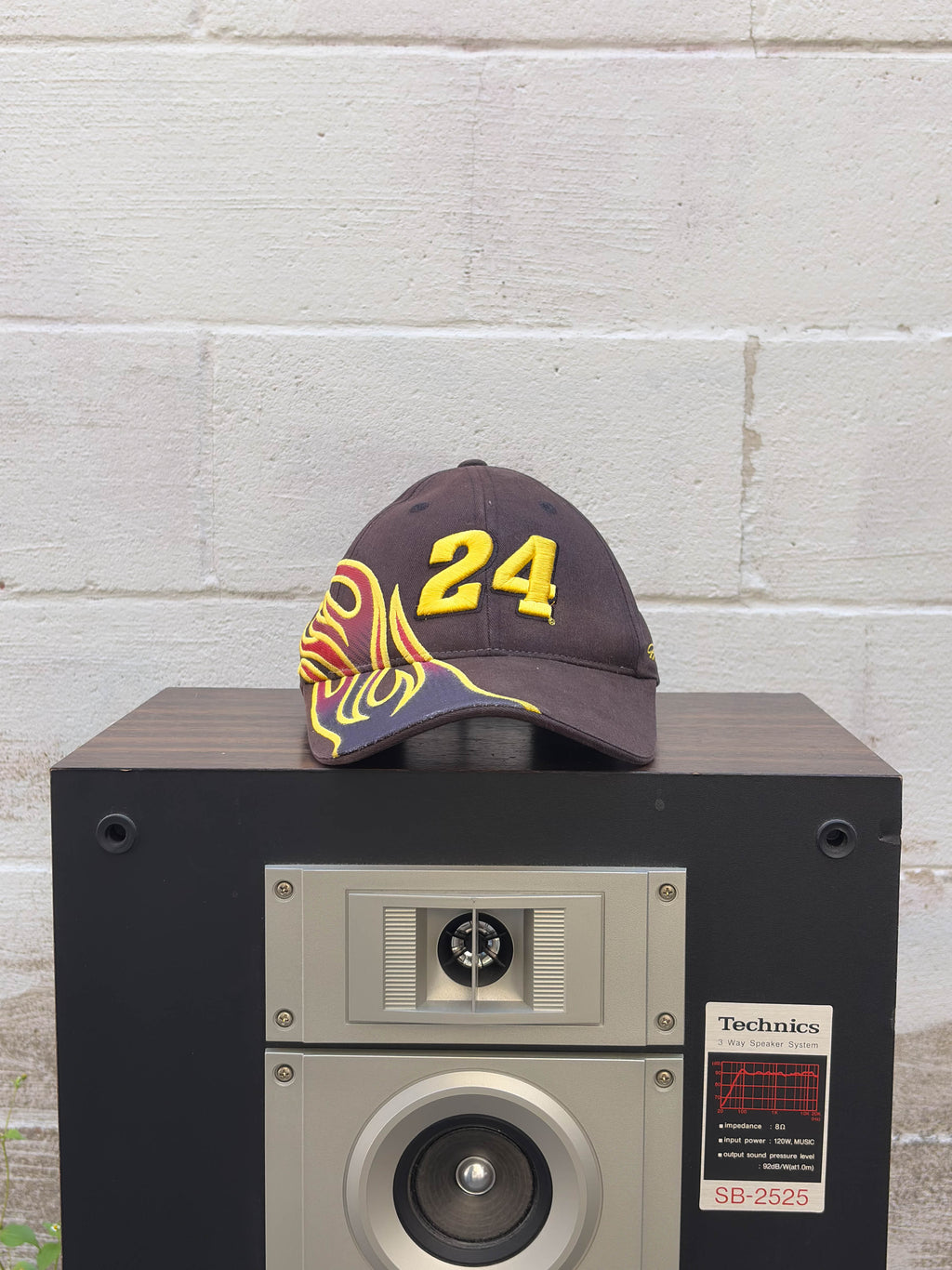 Vintage Jeff Gordon #24 Nascar Embroidered Flame Strapback Hat OSFA