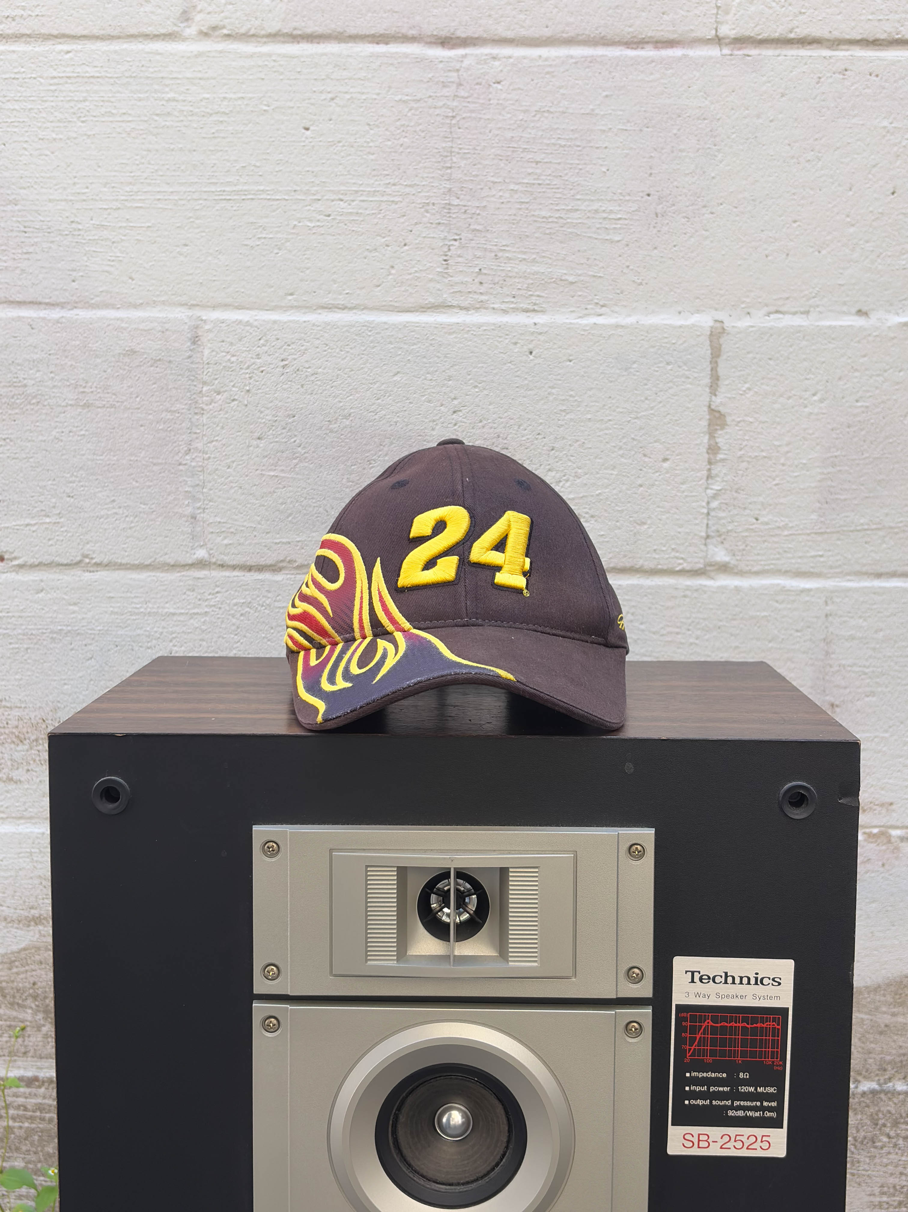 Vintage Jeff Gordon #24 Nascar Embroidered Flame Strapback Hat OSFA