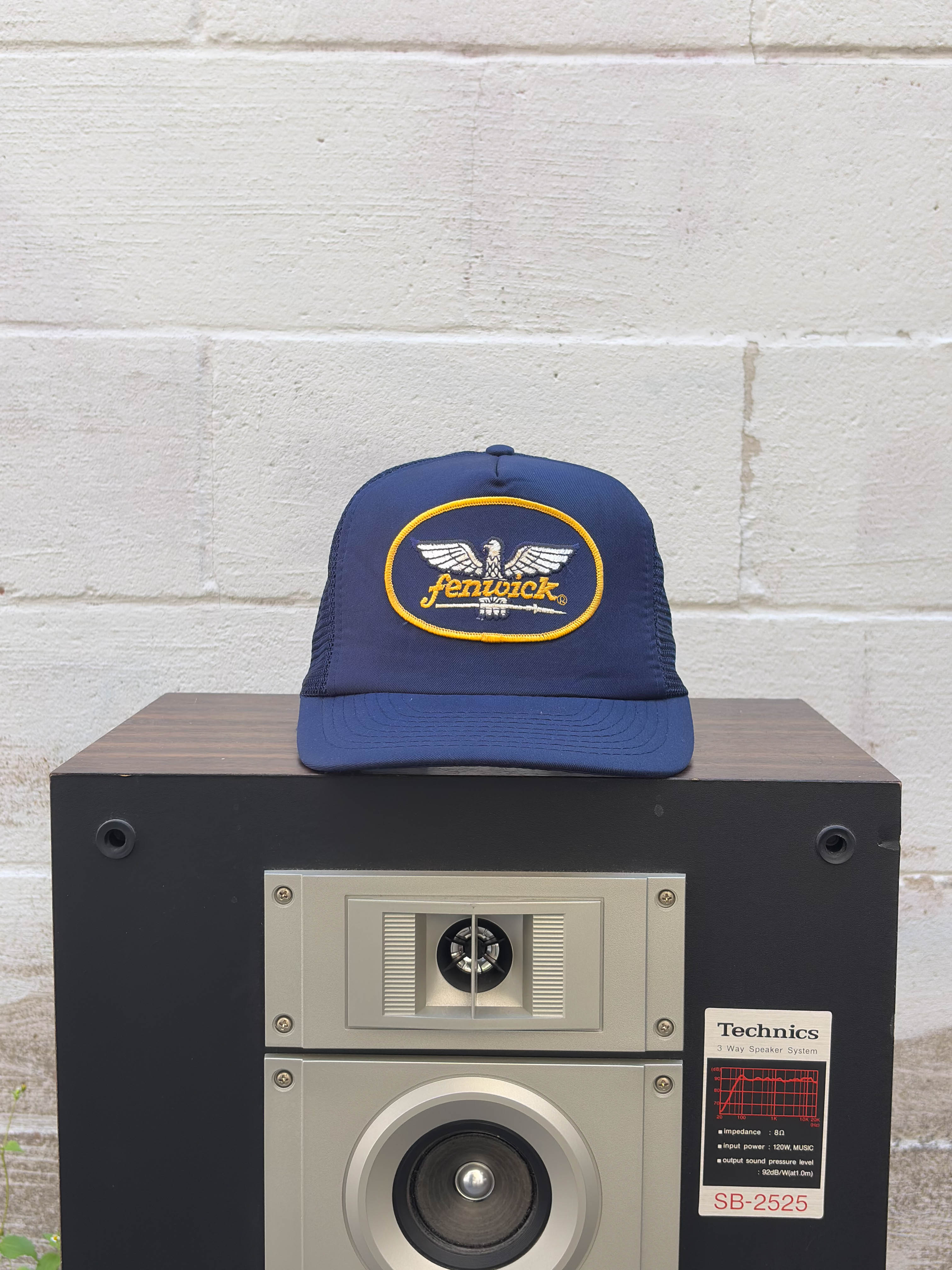Vintage 90s Fenwick Embroidered Patch Trucker Snapback Hat OSFA