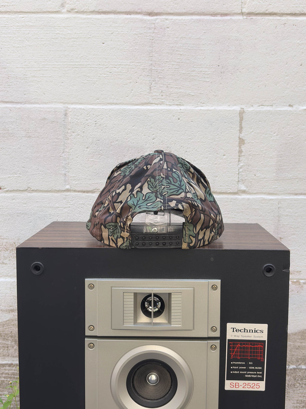 Vintage Dyna Systems Spellout Logo Camo Snapback Hat OSFA