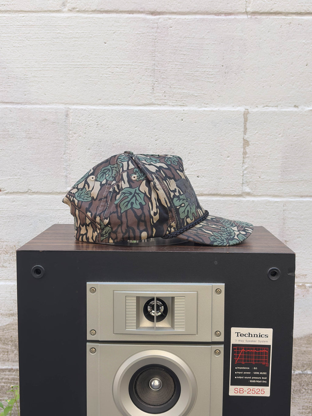 Vintage Dyna Systems Spellout Logo Camo Snapback Hat OSFA