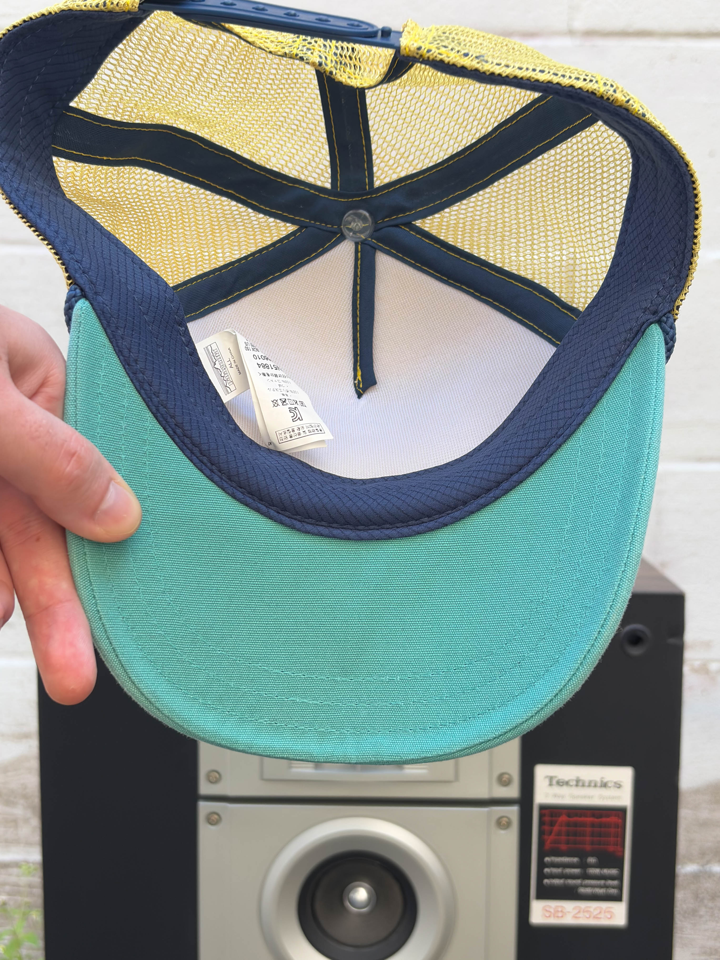 Patagonia Throwback Logo Spellout 1973 Trucker Snapback Hat OSFA