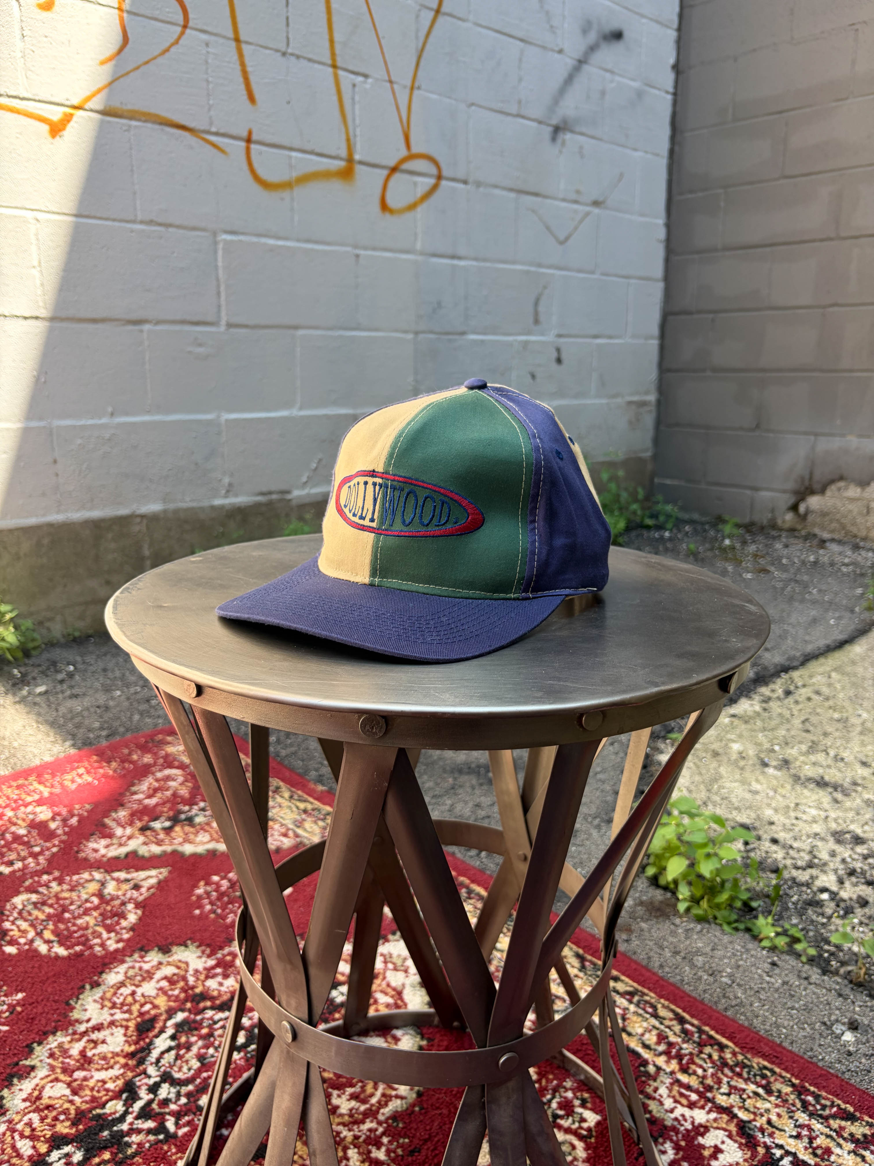 Vintage Dollywood Embroidered Logo Destination Snapback Hat OSFA