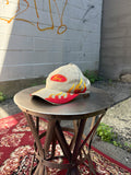 Vintage Ford Embroidered Logo Flame Strapback Hat OSFA