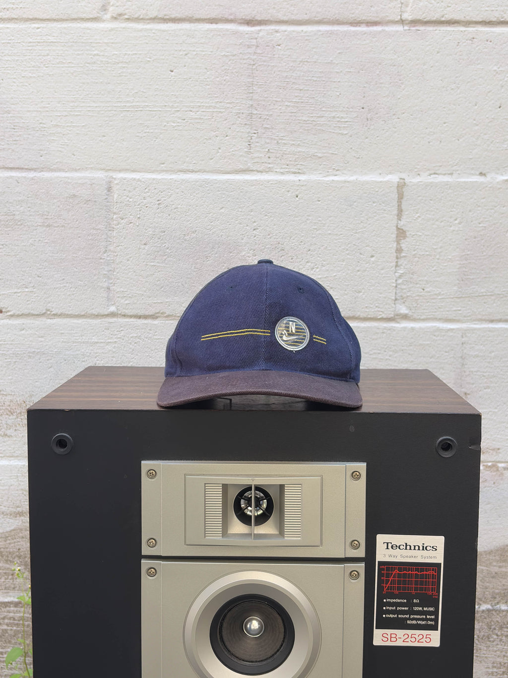 Vintage Y2K Nike Embroidered Stripe Strapback Hat OSFA