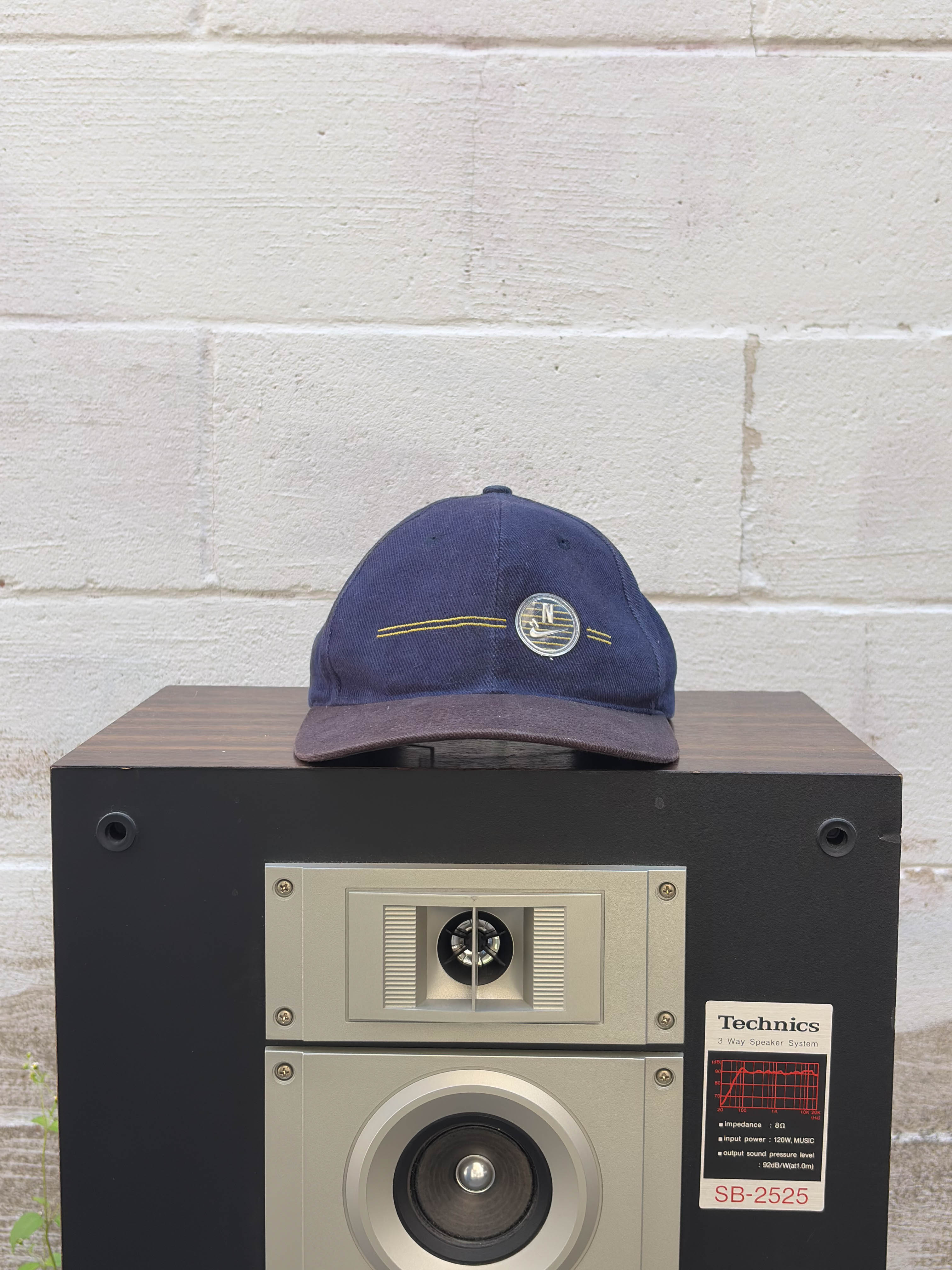 Vintage Y2K Nike Embroidered Stripe Strapback Hat OSFA