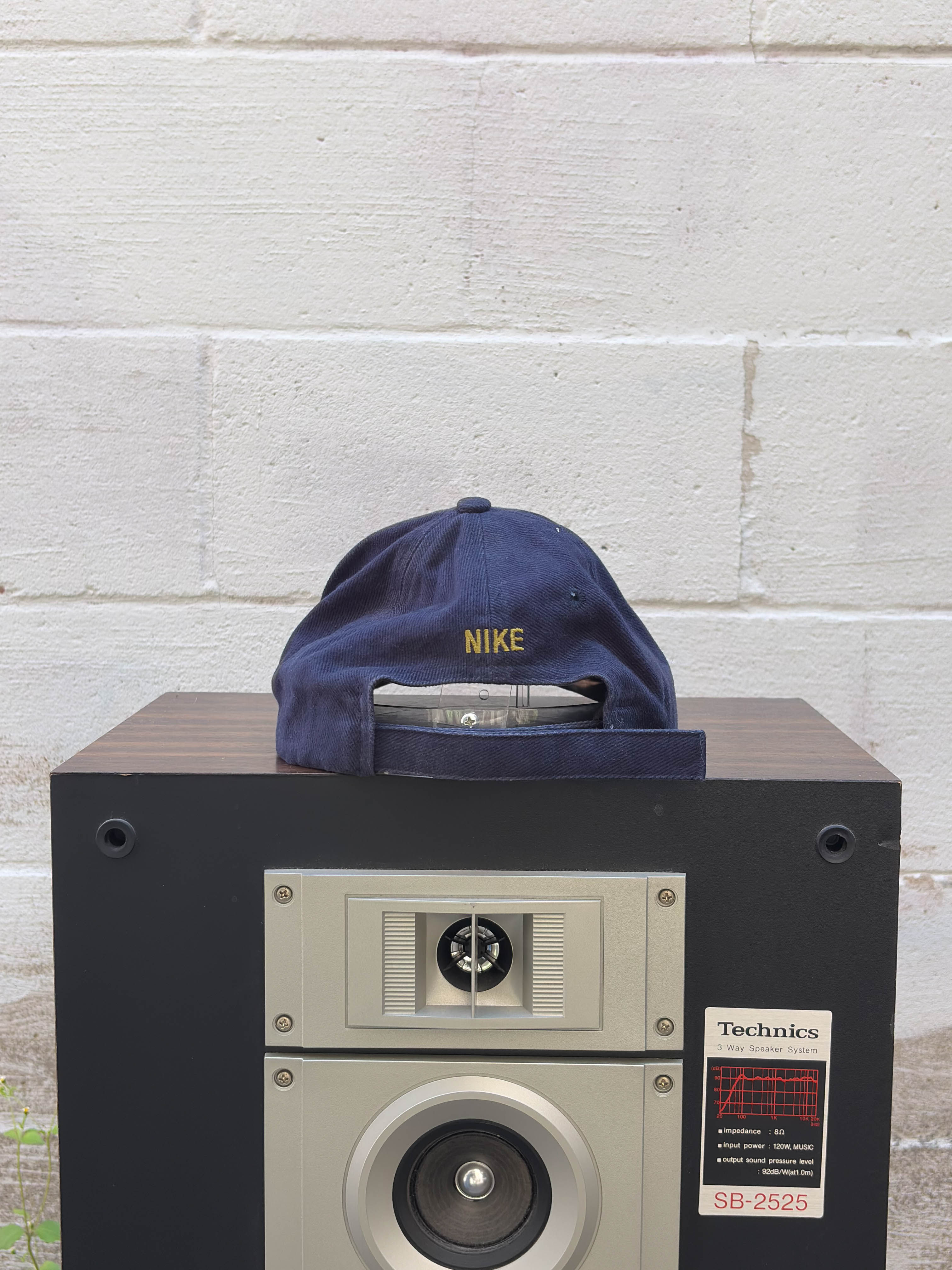 Vintage Y2K Nike Embroidered Stripe Strapback Hat OSFA