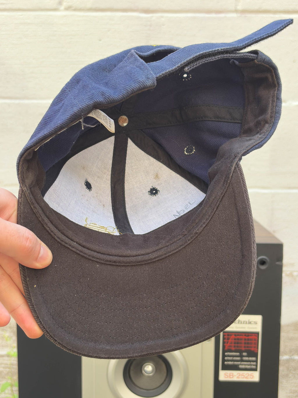 Vintage Y2K Nike Embroidered Stripe Strapback Hat OSFA