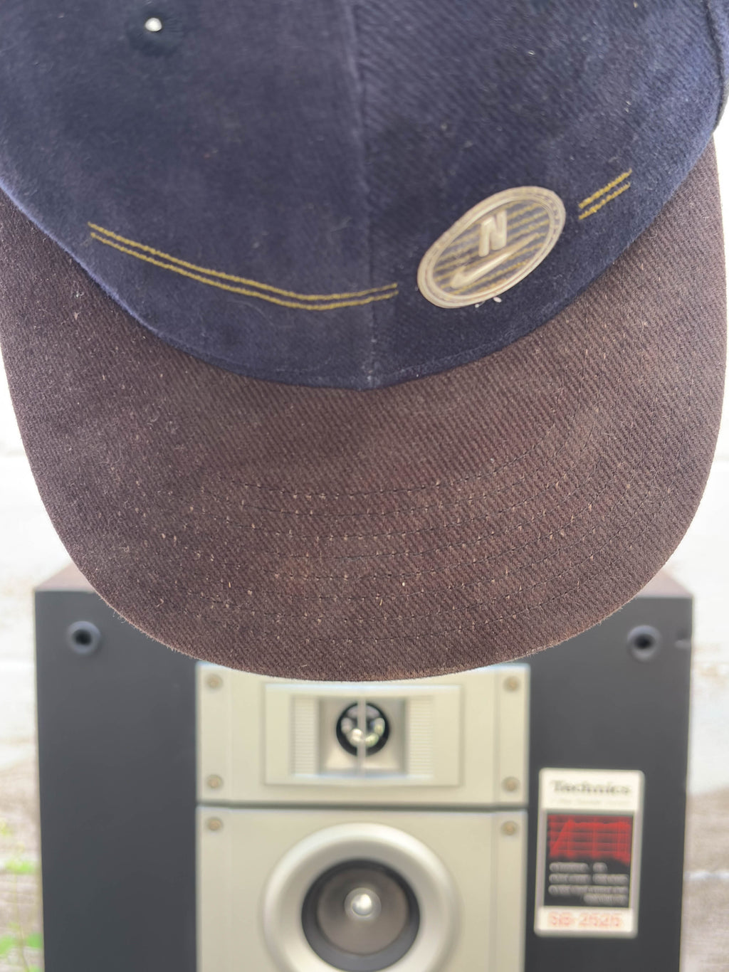 Vintage Y2K Nike Embroidered Stripe Strapback Hat OSFA
