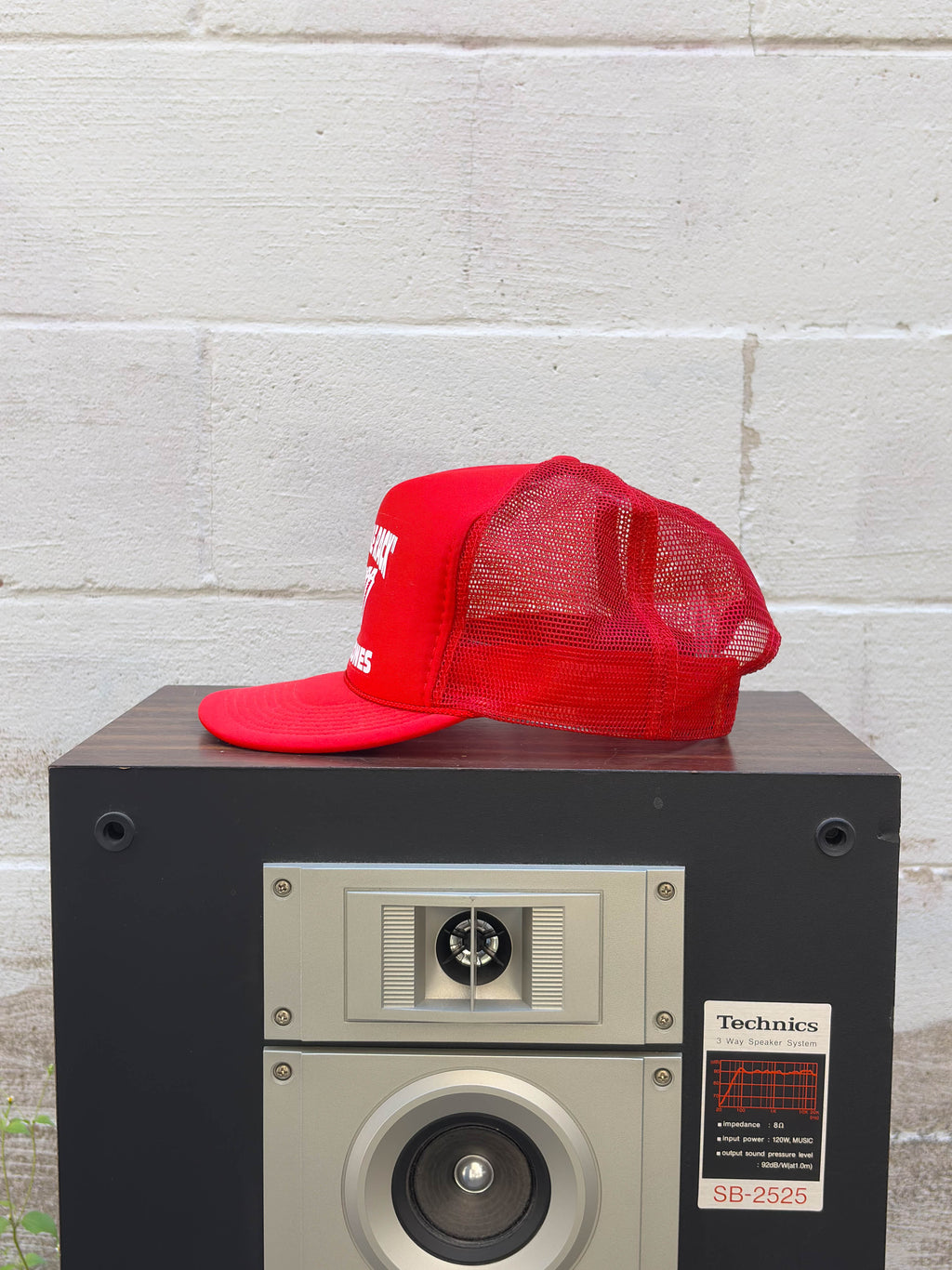 Vintage I Ate The Whole Rack Ribs & Bones Graphic Trucker Snapback Hat OSFA