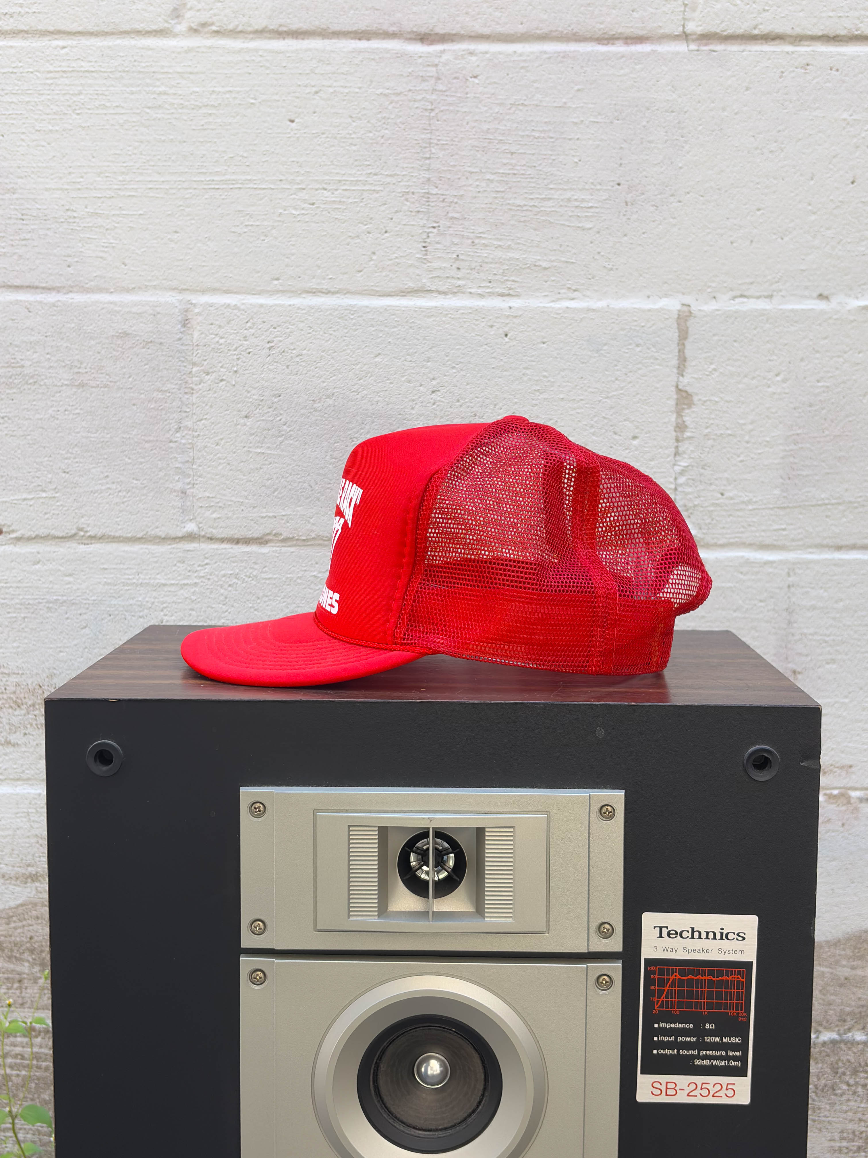 Vintage I Ate The Whole Rack Ribs & Bones Graphic Trucker Snapback Hat OSFA