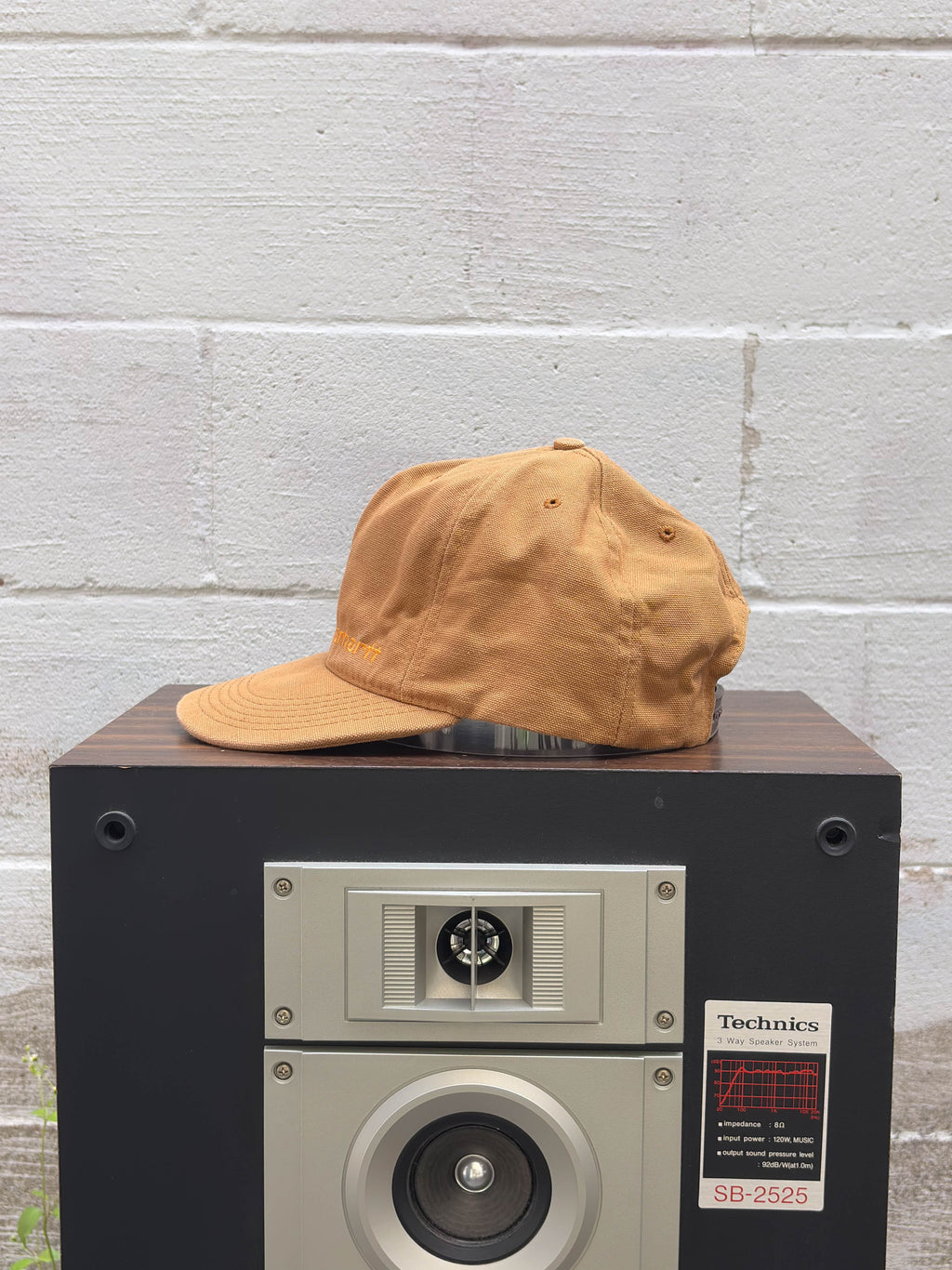 Vintage Carhartt Embroidered Logo Canvas Workwear Snapback Hat OSFA