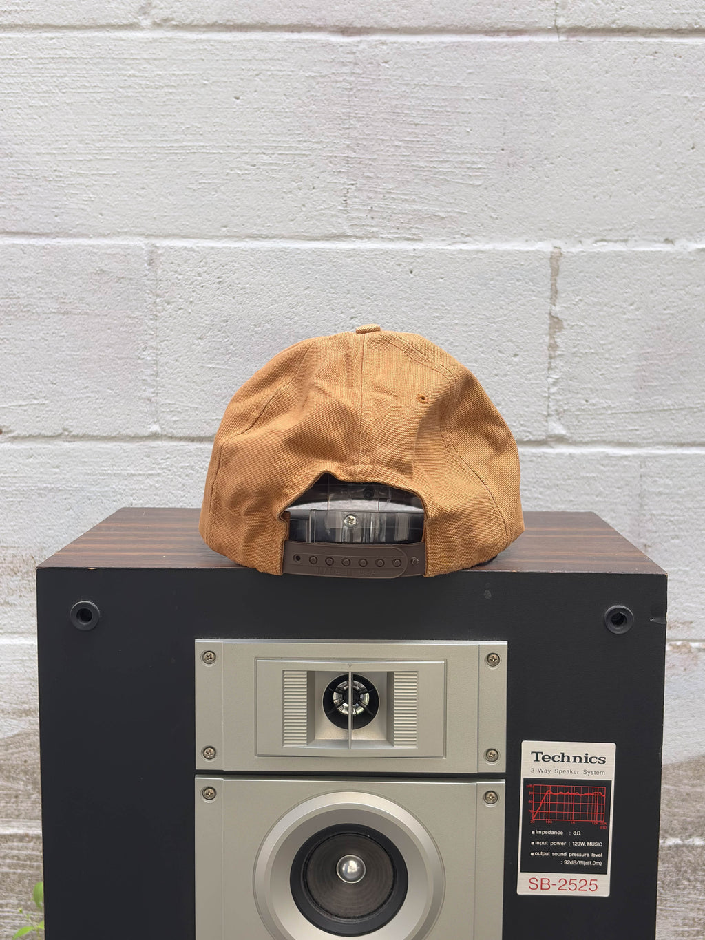 Vintage Carhartt Embroidered Logo Canvas Workwear Snapback Hat OSFA