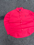 Vintage Polo Ralph Lauren Embroidered Pony Button Up Shirt Size