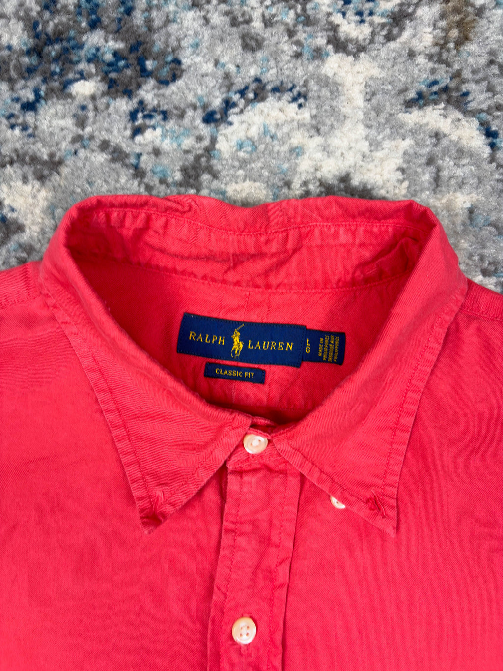 Vintage Polo Ralph Lauren Embroidered Pony Button Up Shirt Size