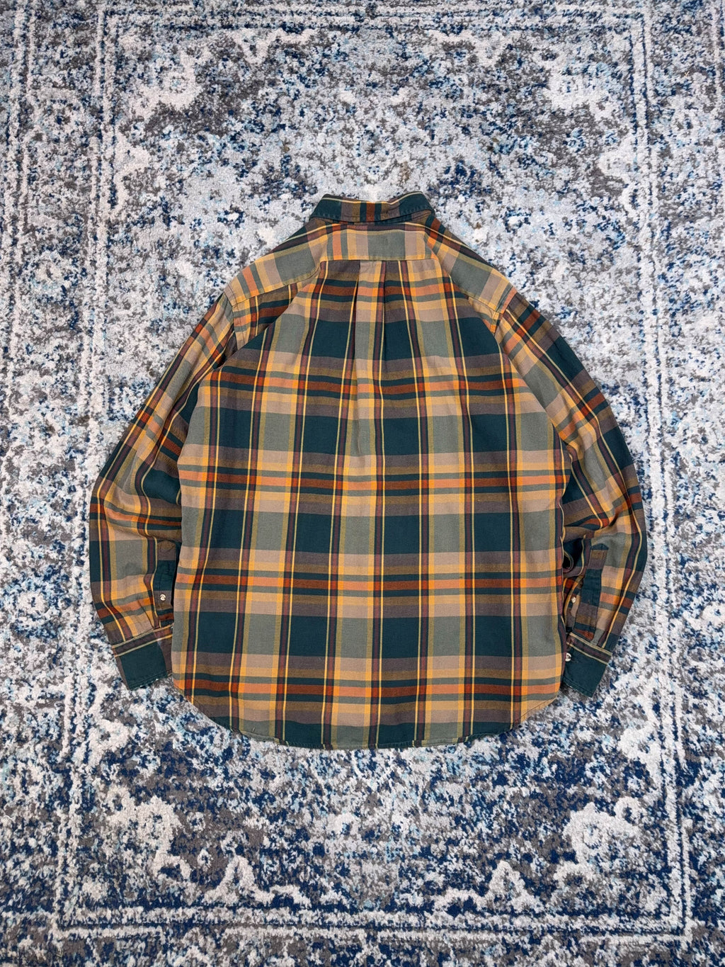 Vintage Chaps Ralph Lauren Plaid Single Pocket Button Up Shirt Size Large