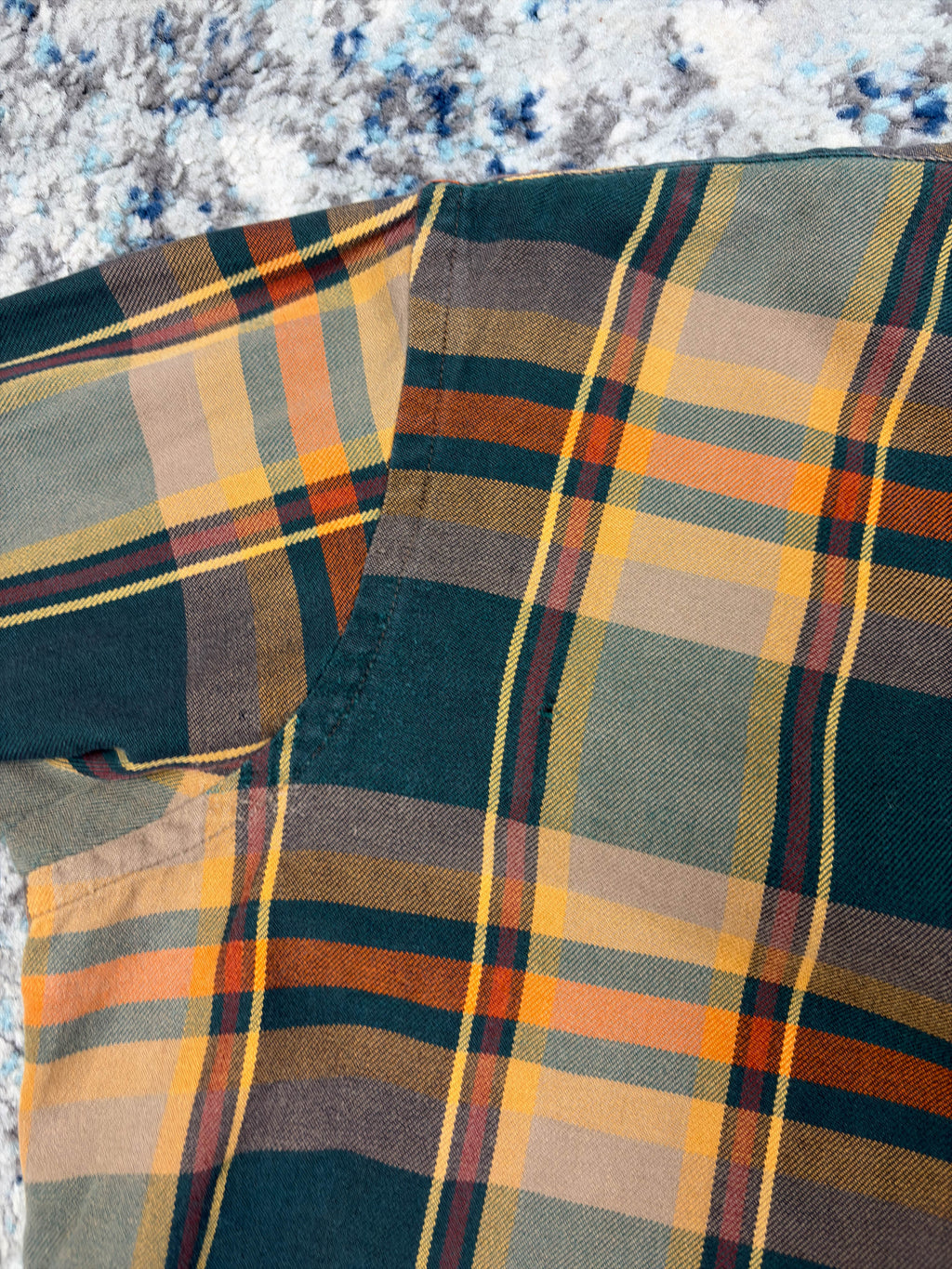 Vintage Chaps Ralph Lauren Plaid Single Pocket Button Up Shirt Size Large
