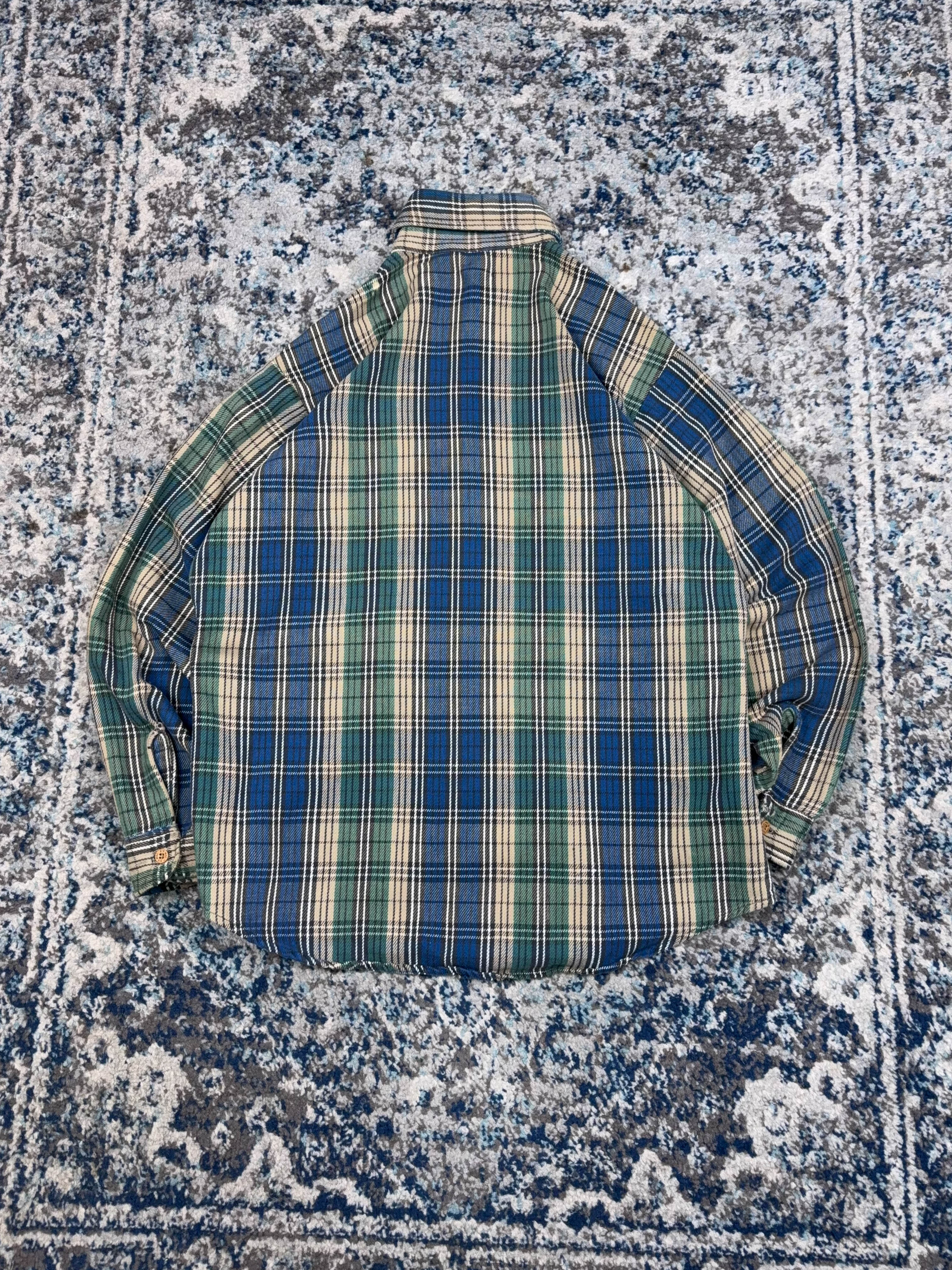 Vintage 90s Big Mac Plaid Double Pocket Workwear Button Up Shirt Size LT