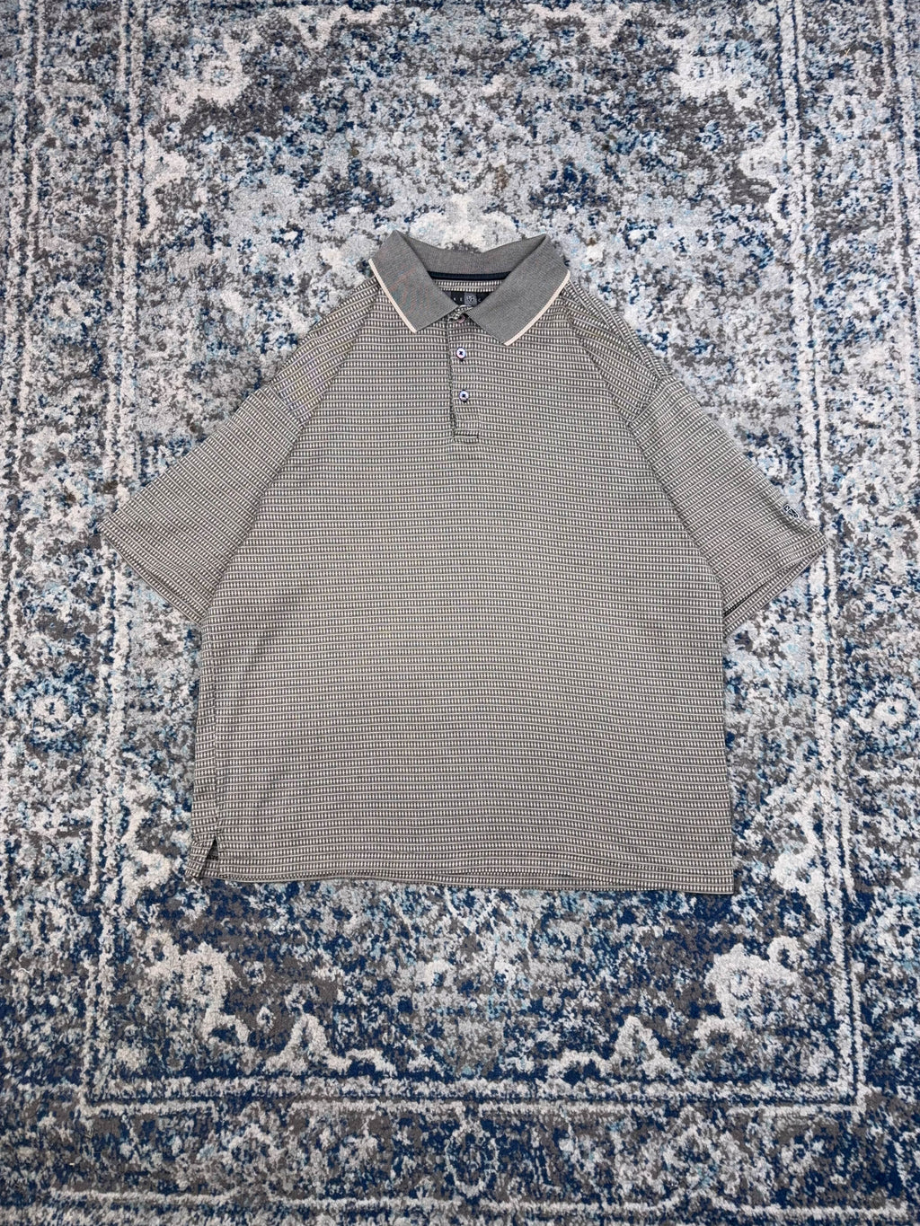 Vintage Nike Golf Embroidered Sleeve Logo 1/4 Button Up Shirt Size Large