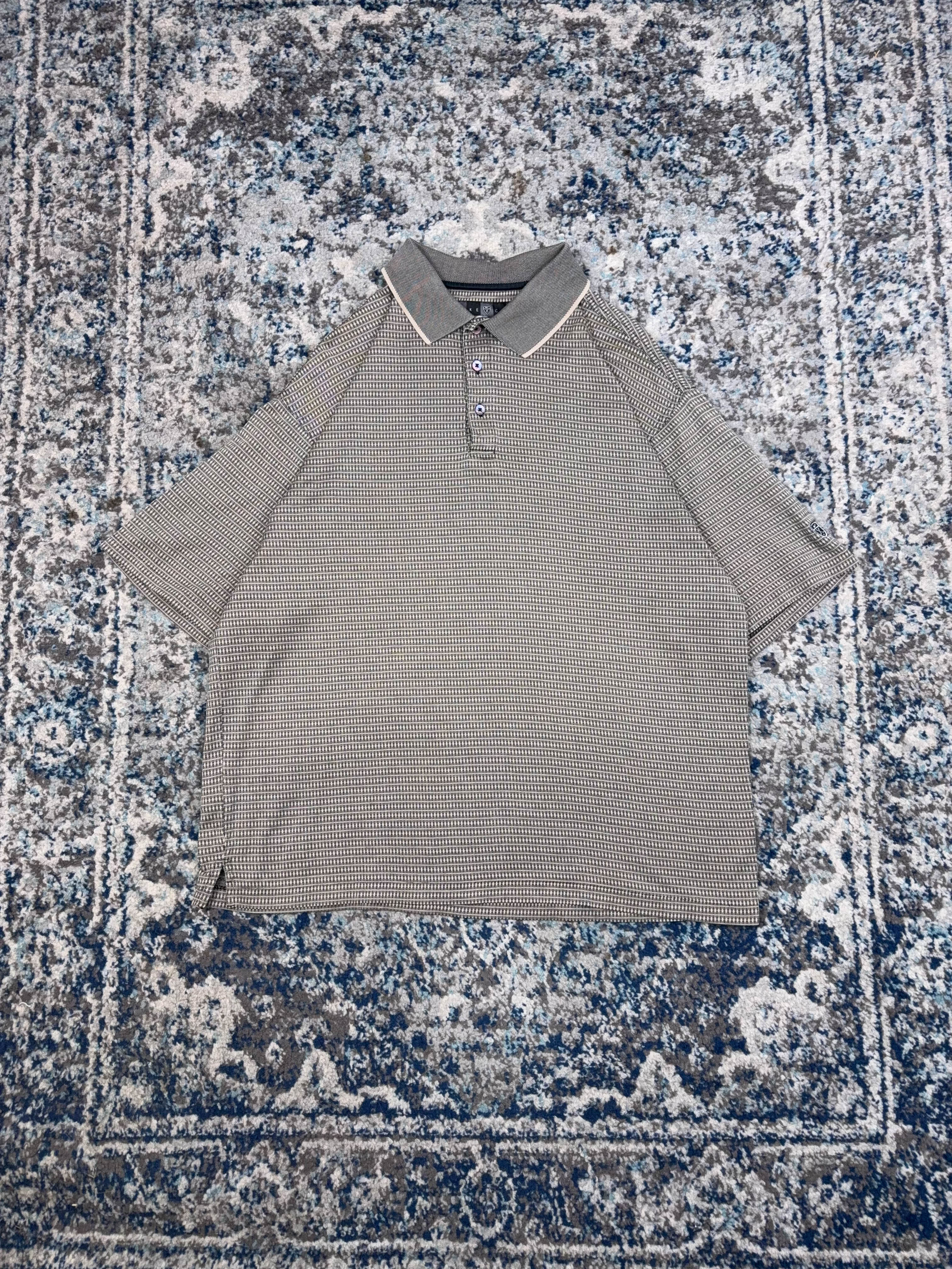Vintage Nike Golf Embroidered Sleeve Logo 1/4 Button Up Shirt Size Large