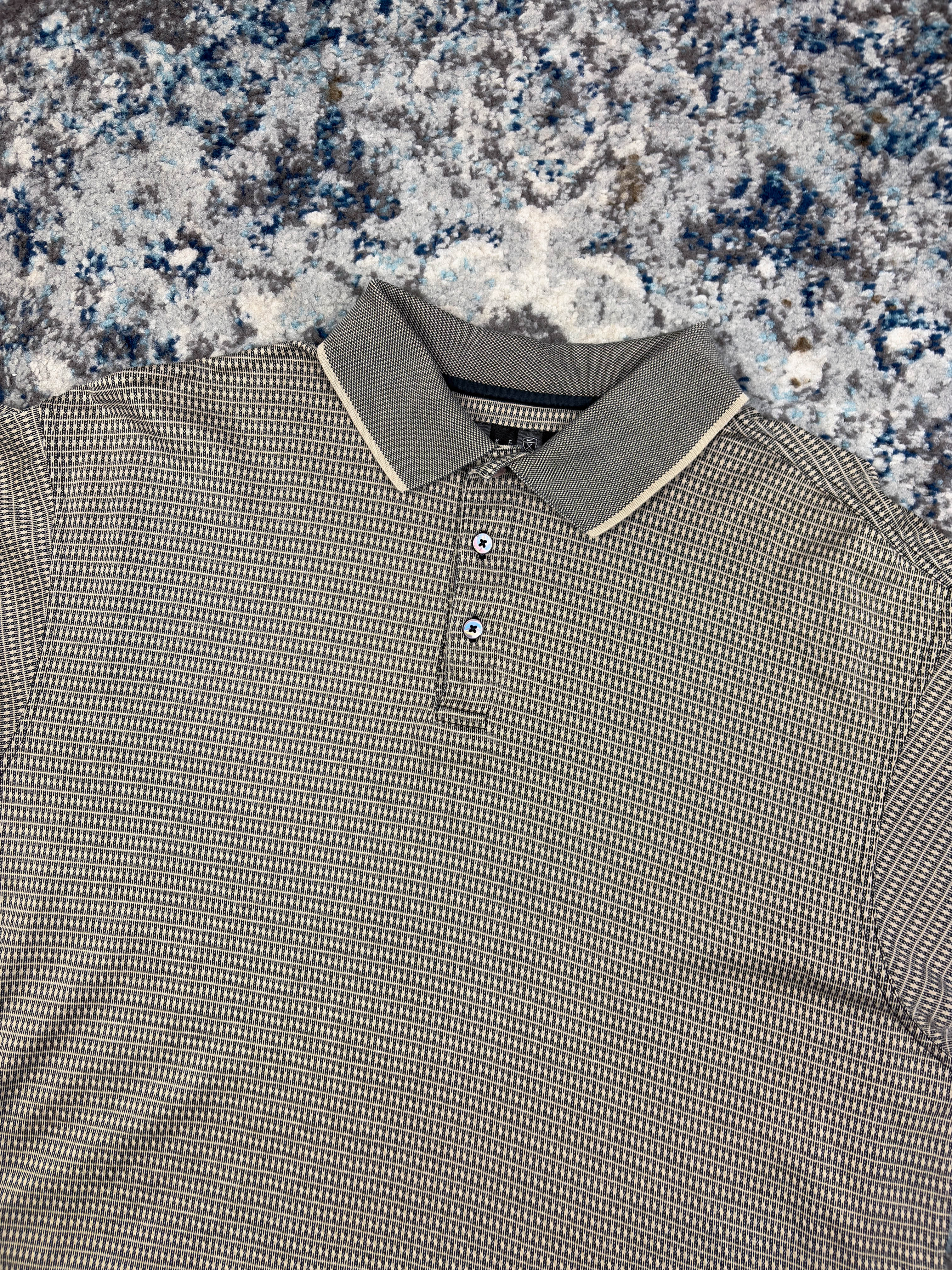 Vintage Nike Golf Embroidered Sleeve Logo 1/4 Button Up Shirt Size Large